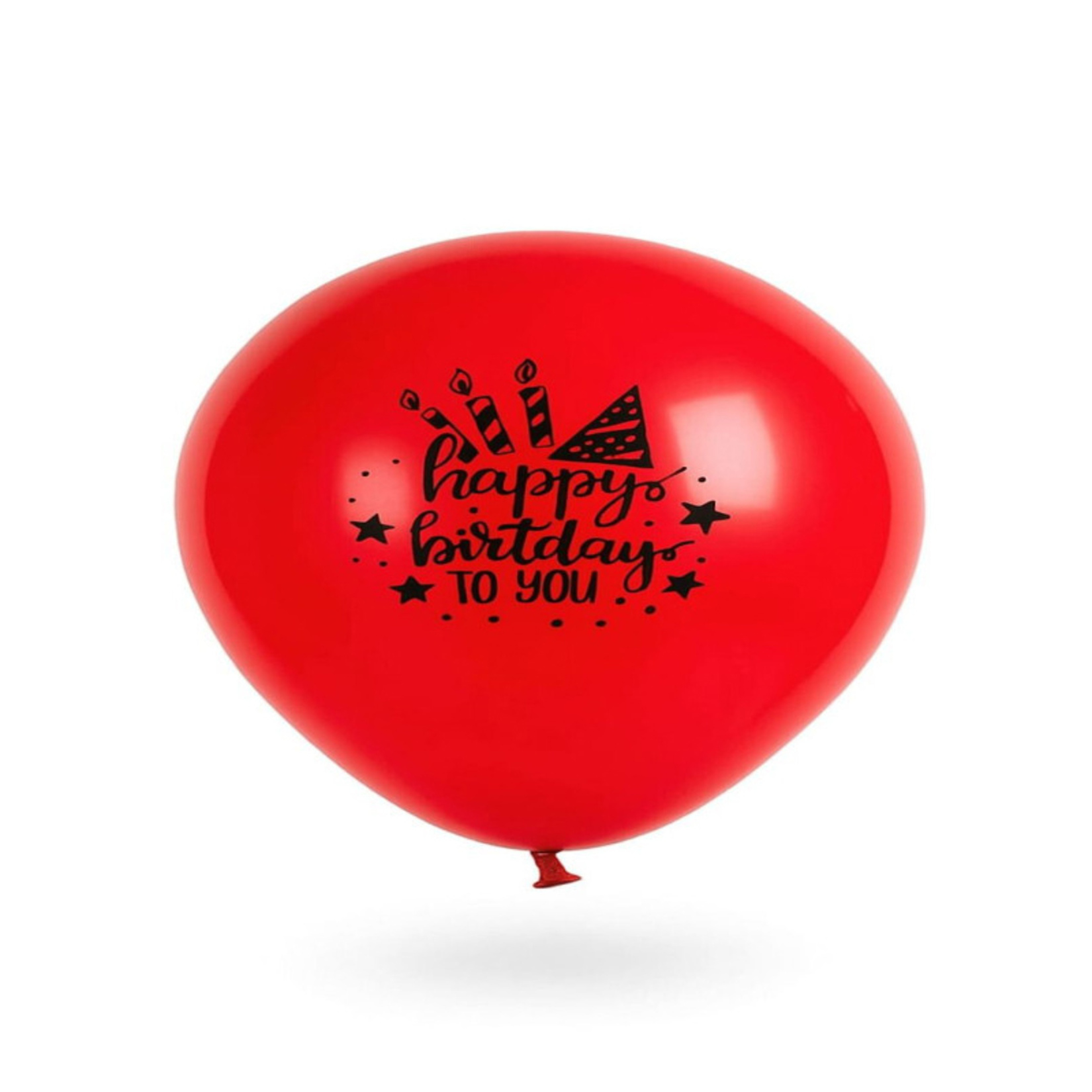 Jojo Balloons 12" Happy Birthday Baskılı Balon 6'lı - Görsel 1