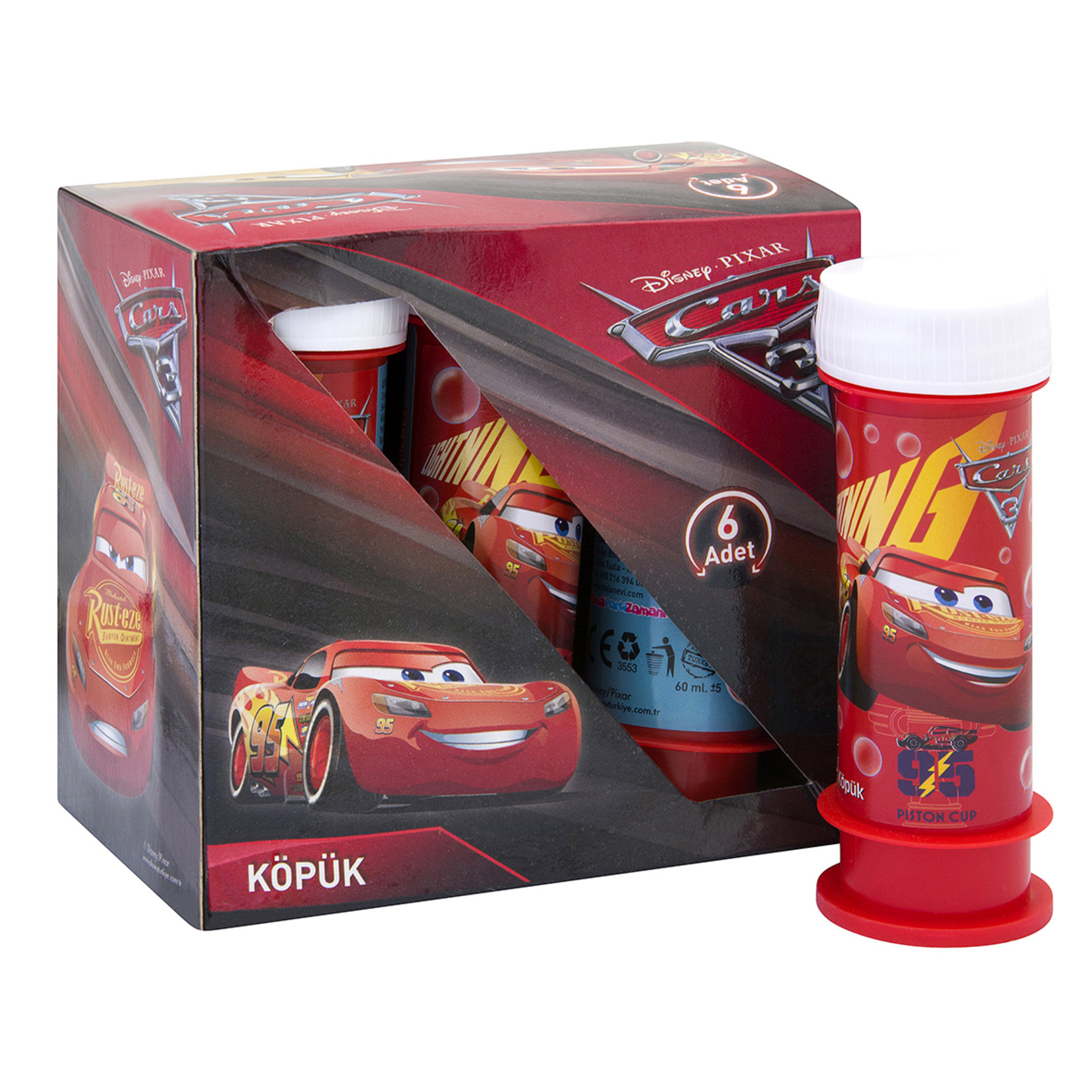 Disney Cars 6'Lı Kutu Köpük