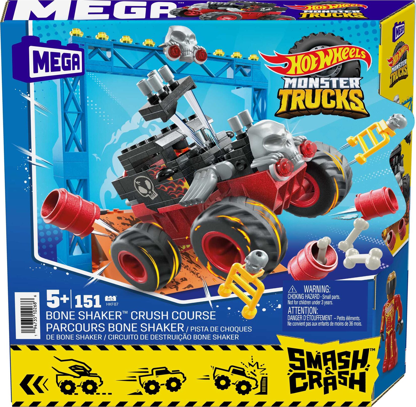 Mega Hot Wheels Smash N Crash Bone Shaker Çarpışma - Görsel 2