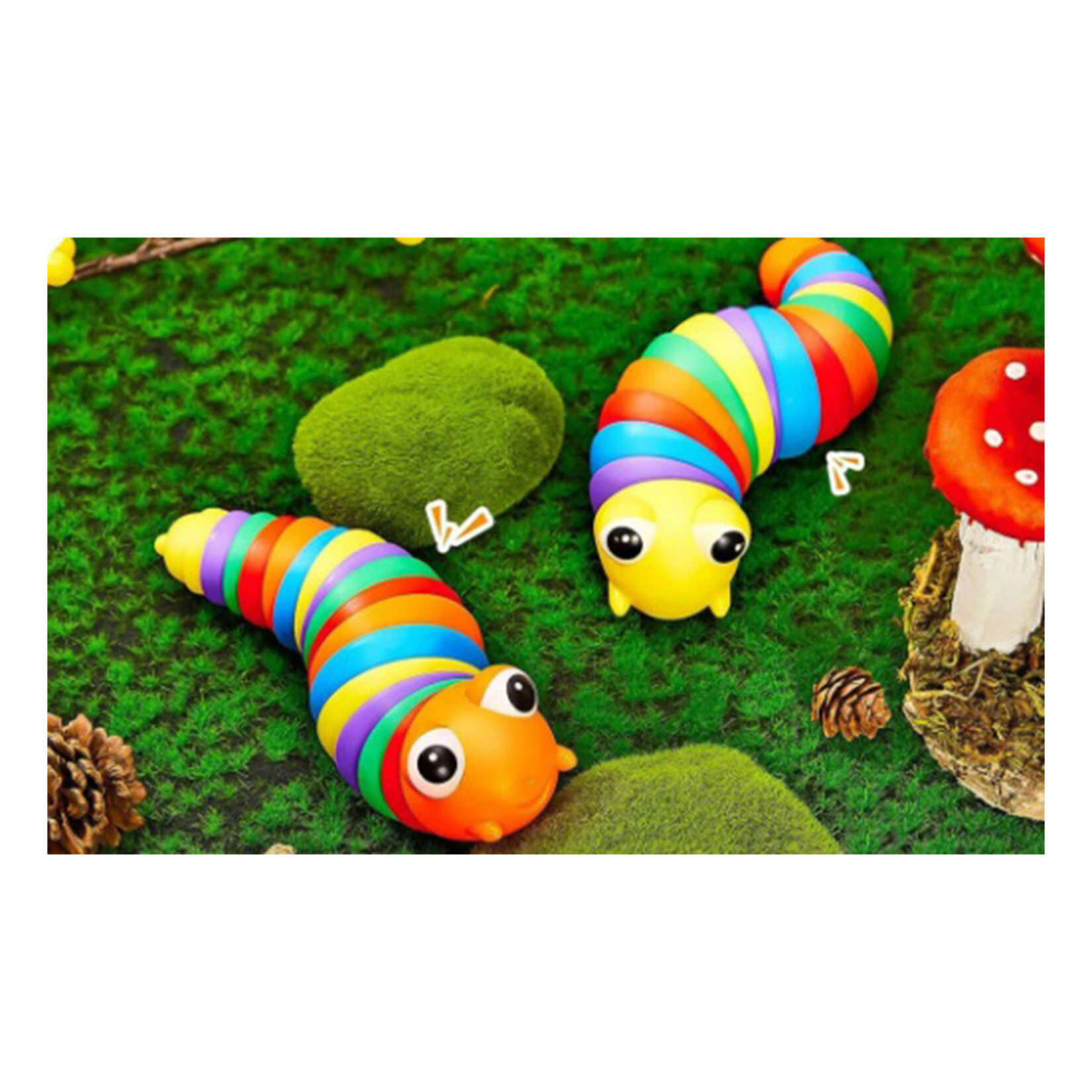 Kayyum Söktak Eğlenceli Renkli Tırtıl - Görsel 1