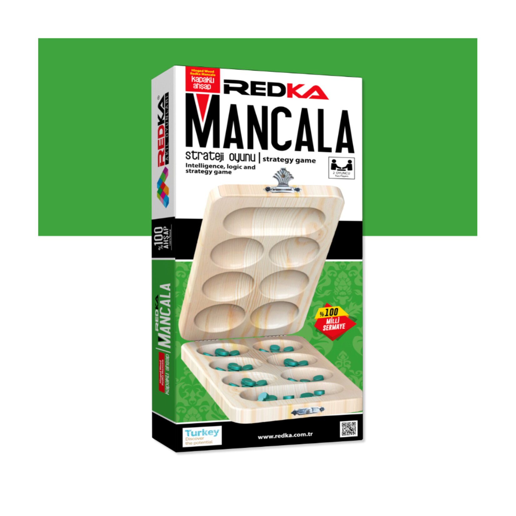 Redka Kapaklı Ahşap Mancala - Görsel 1