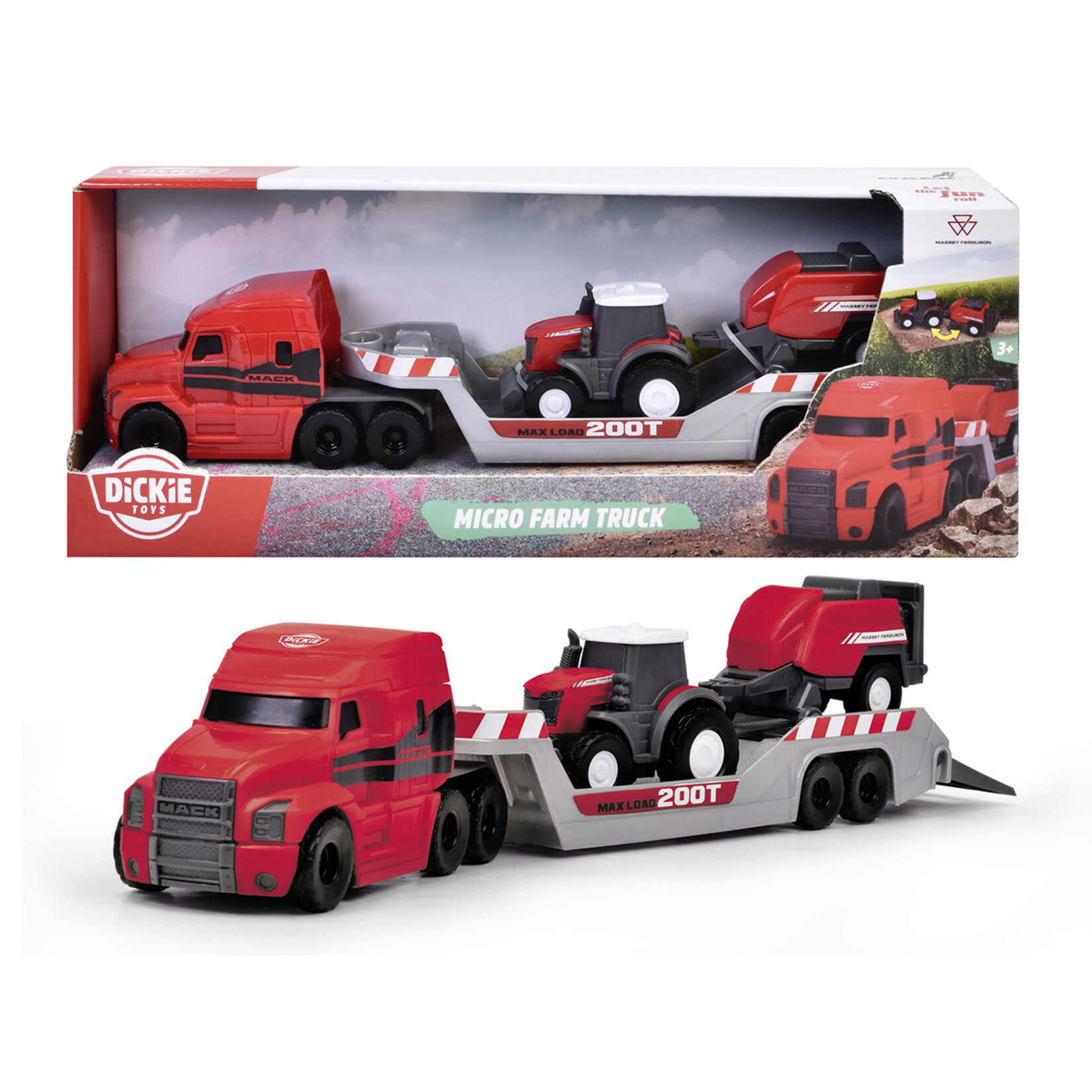 Dickie Toys Massey Ferguson Mikro Çiftlik Kamyonu