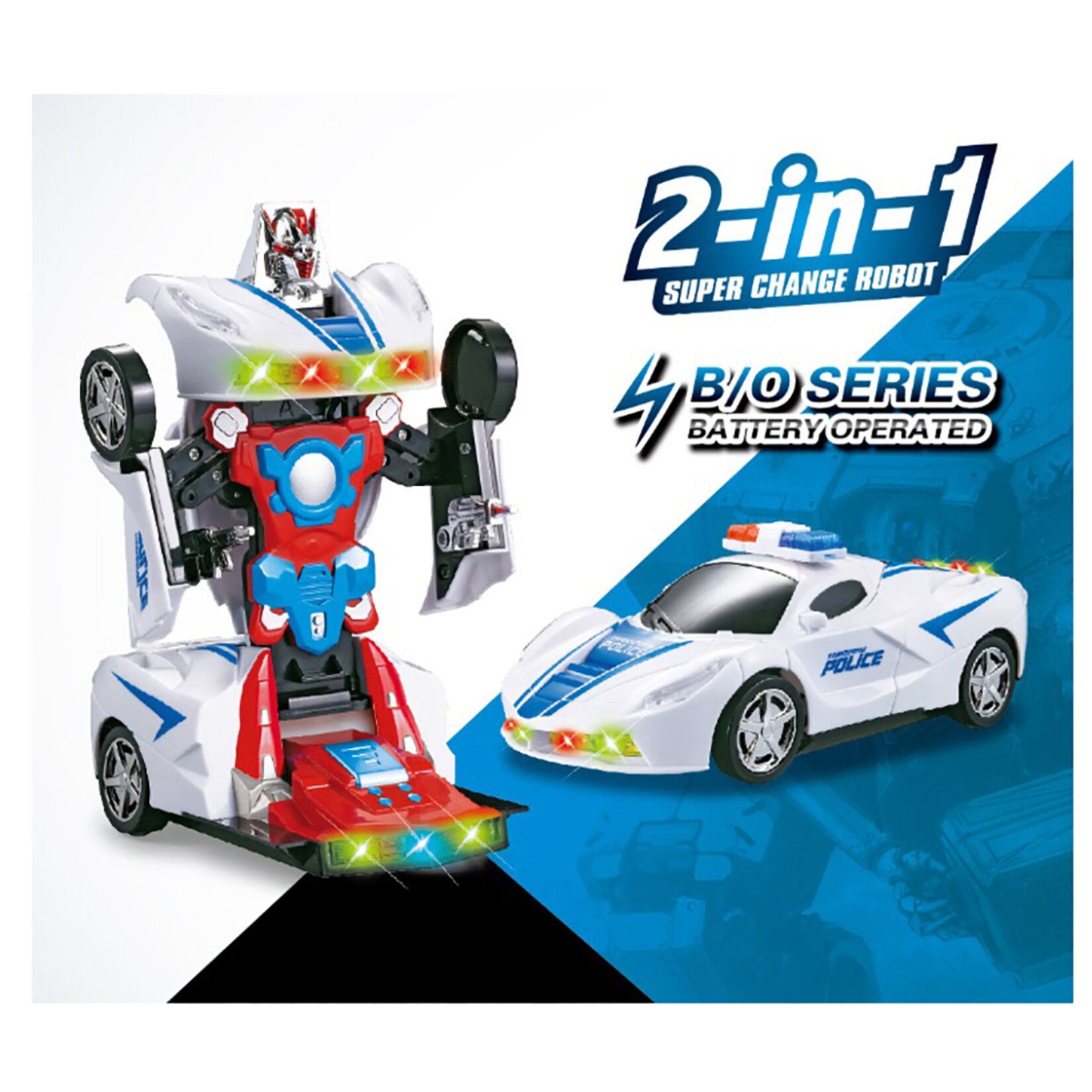 Mtoys Otomatik Dönüşen Polis Arabası