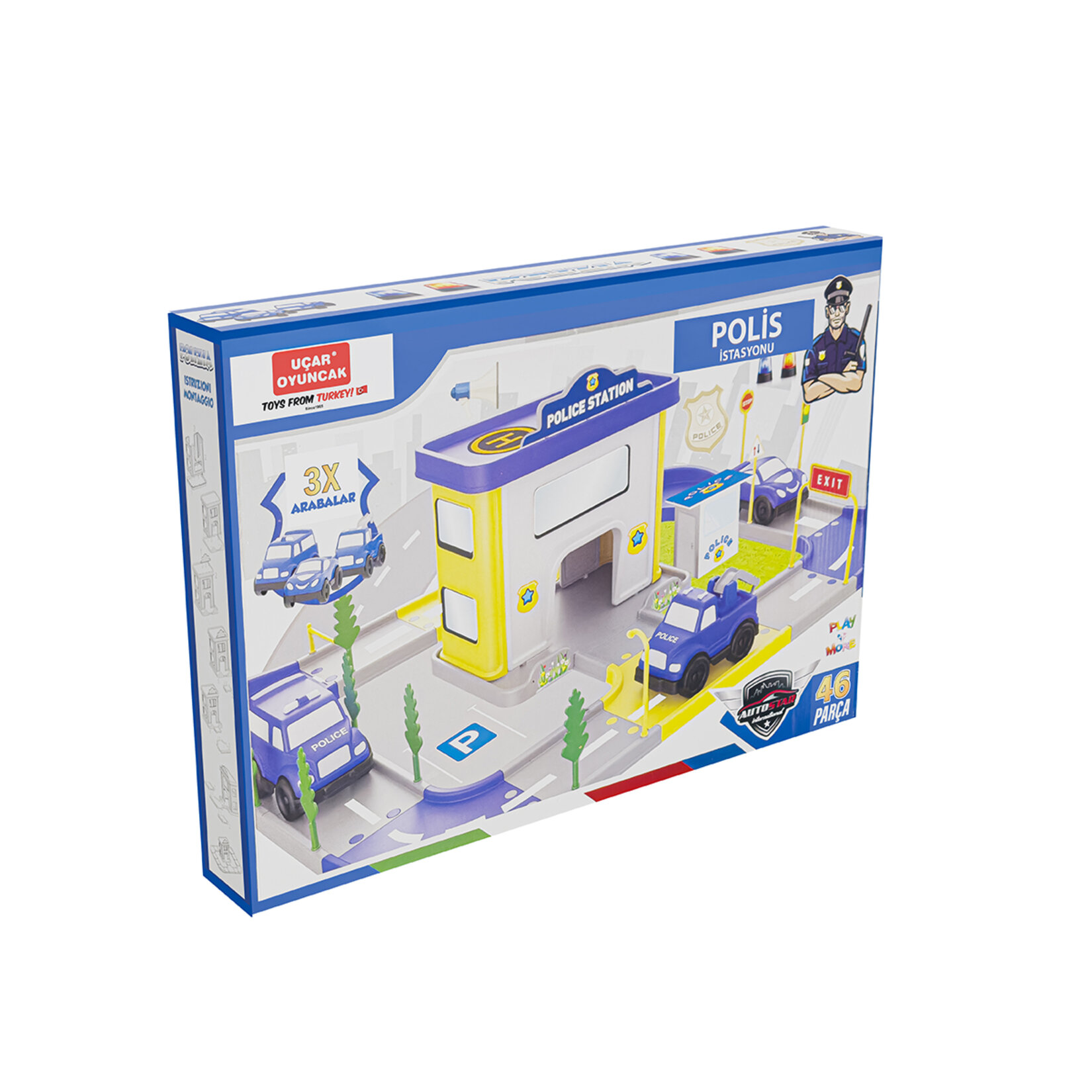 Uçar Oyuncak Polis İstasyon 46 Parça 18 cm - Görsel 2