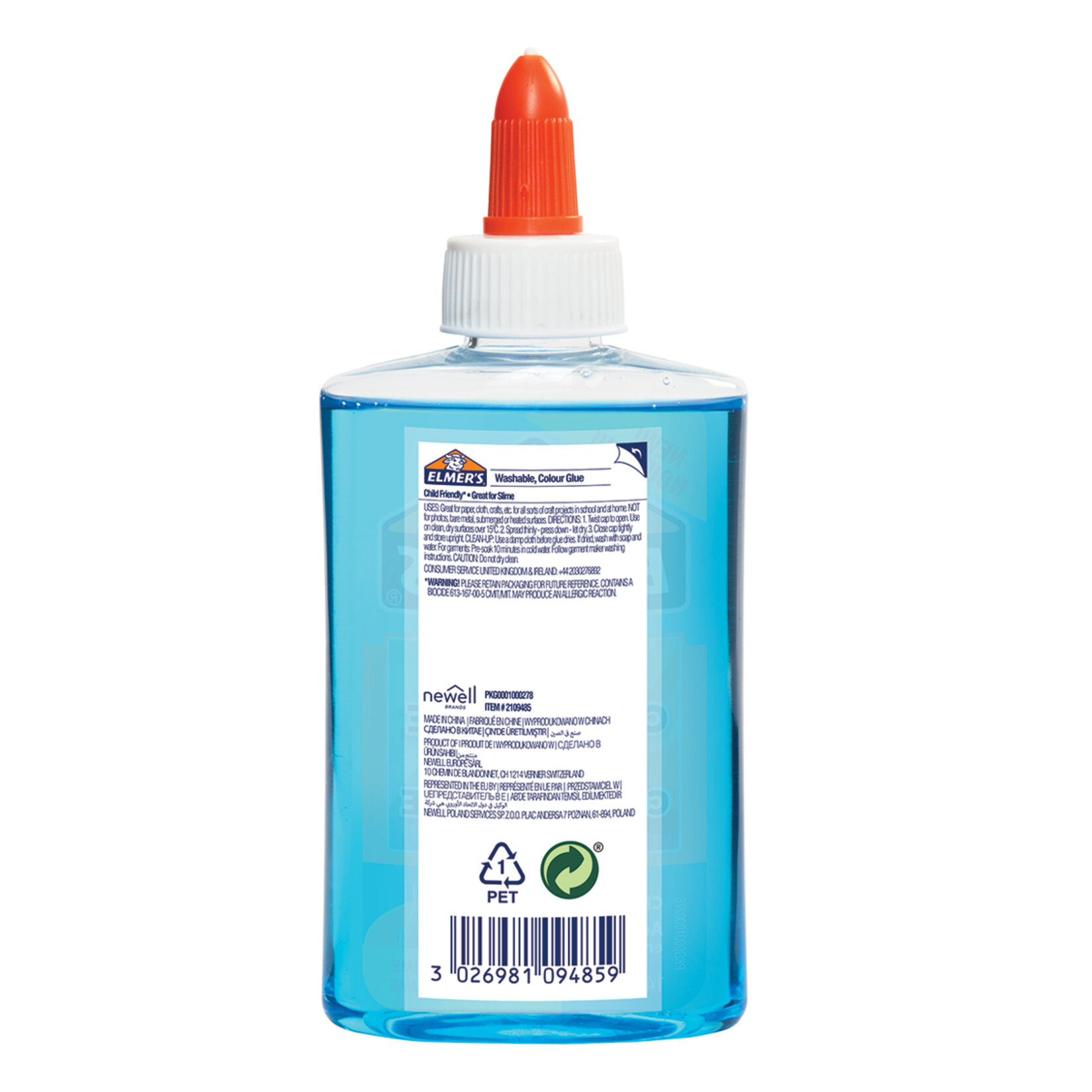 ELMER'S Şeffaf Renkli Yapıştırıcı, Mavi 147 ml - Görsel 2