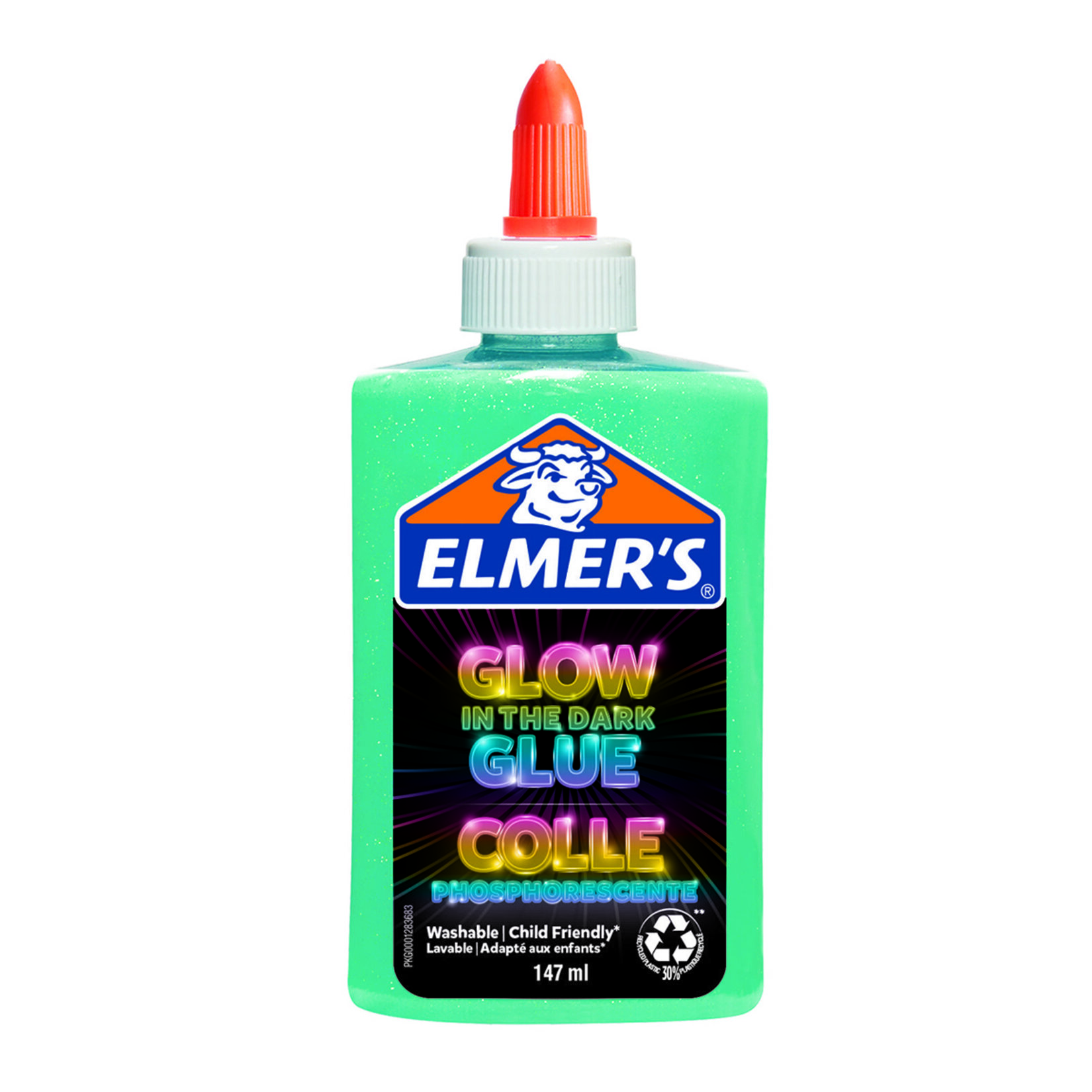 ELMER'S Karanlıkta parlayan yapıştırıcı 147 ml, Mavi - Görsel 1