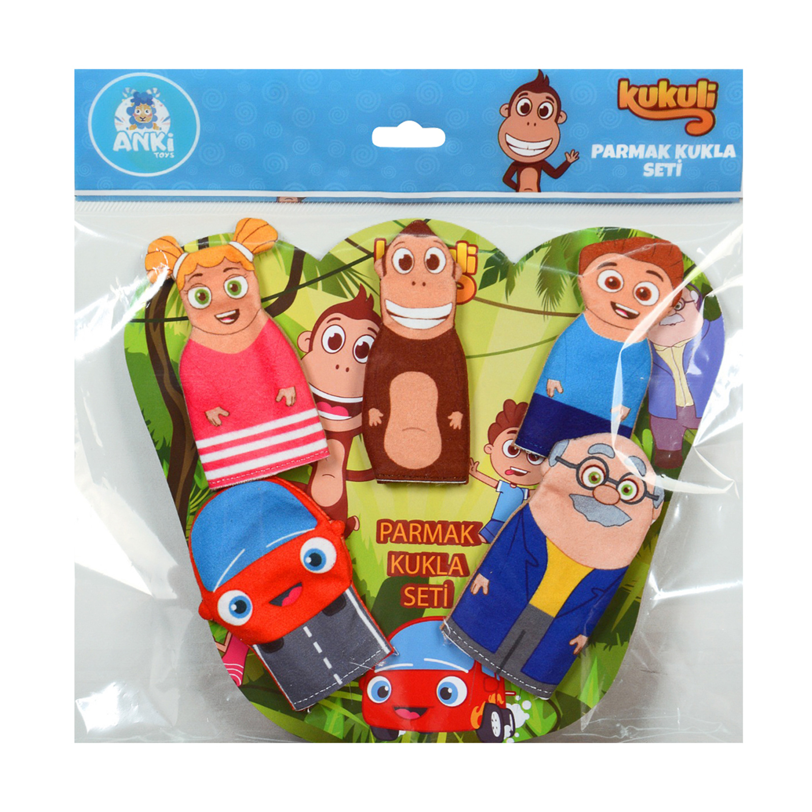 Anki Toys Kukuli Parmak Kukla Seti 5'li - Görsel 1