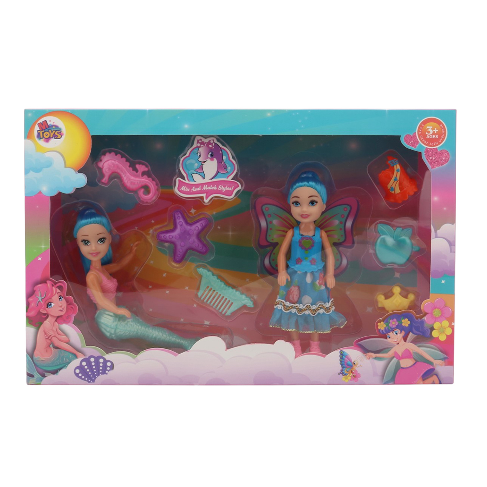 M Toys Oyuncak Bebek 18 Cm 2'li