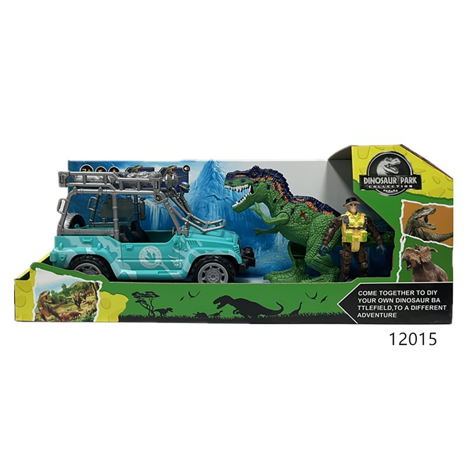 M Toys Işıklı ve Sesli Dinazorlu Araba 2929-11981