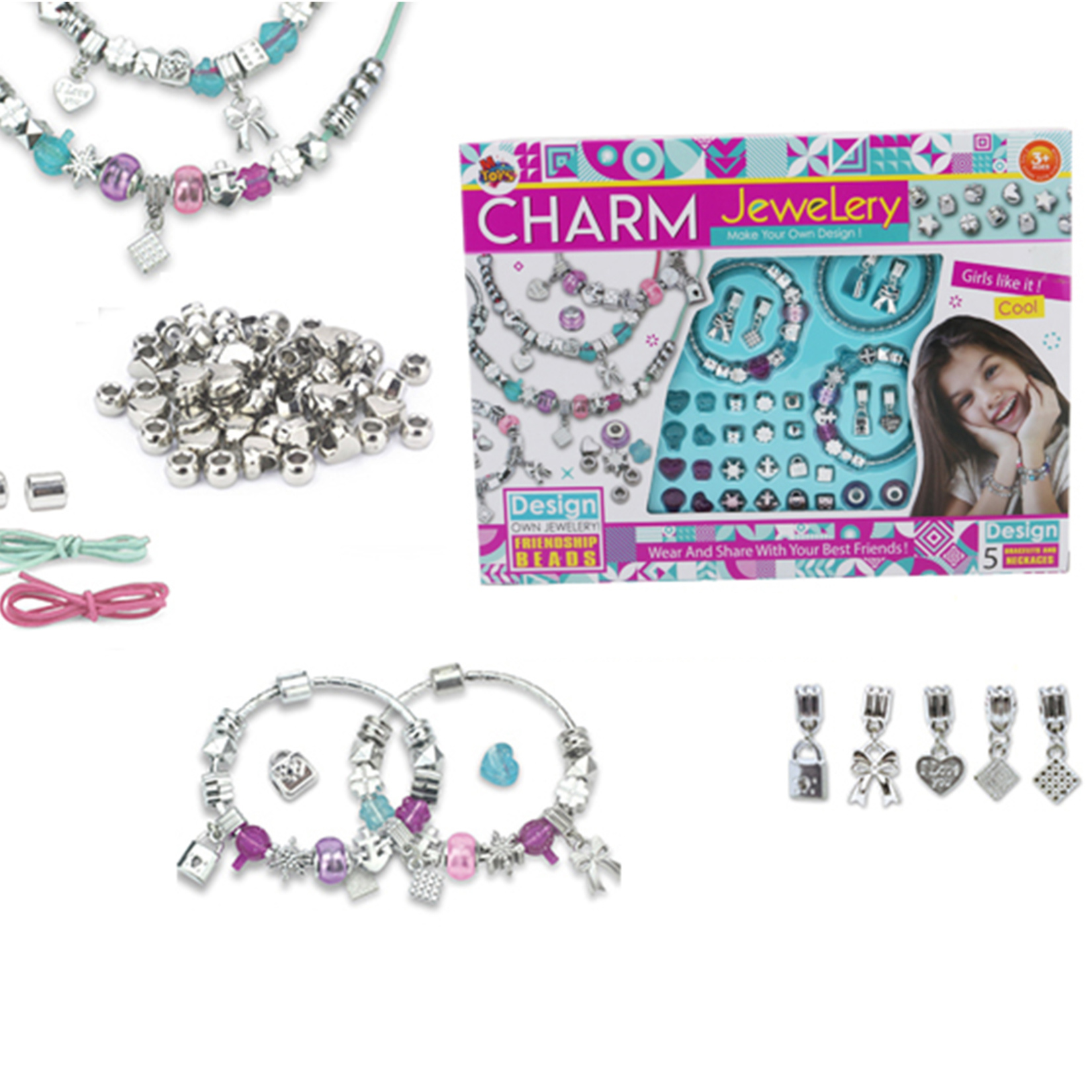 M Toys Oyuncak Boncuk Takı Seti 2929-11915 - Görsel 2