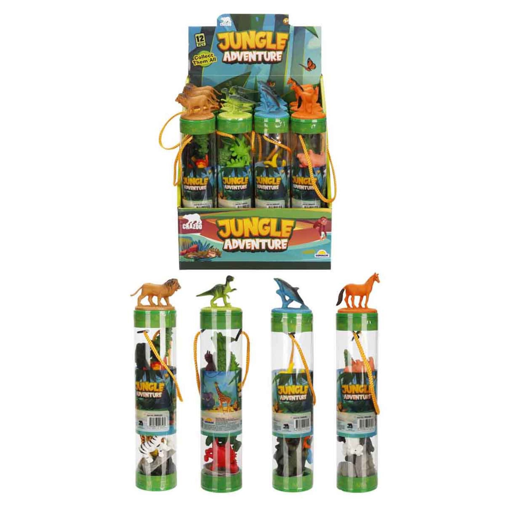 Sunman Oyun Set Tüp Okyanus / Çiftlik / Dinozor / Vahşi