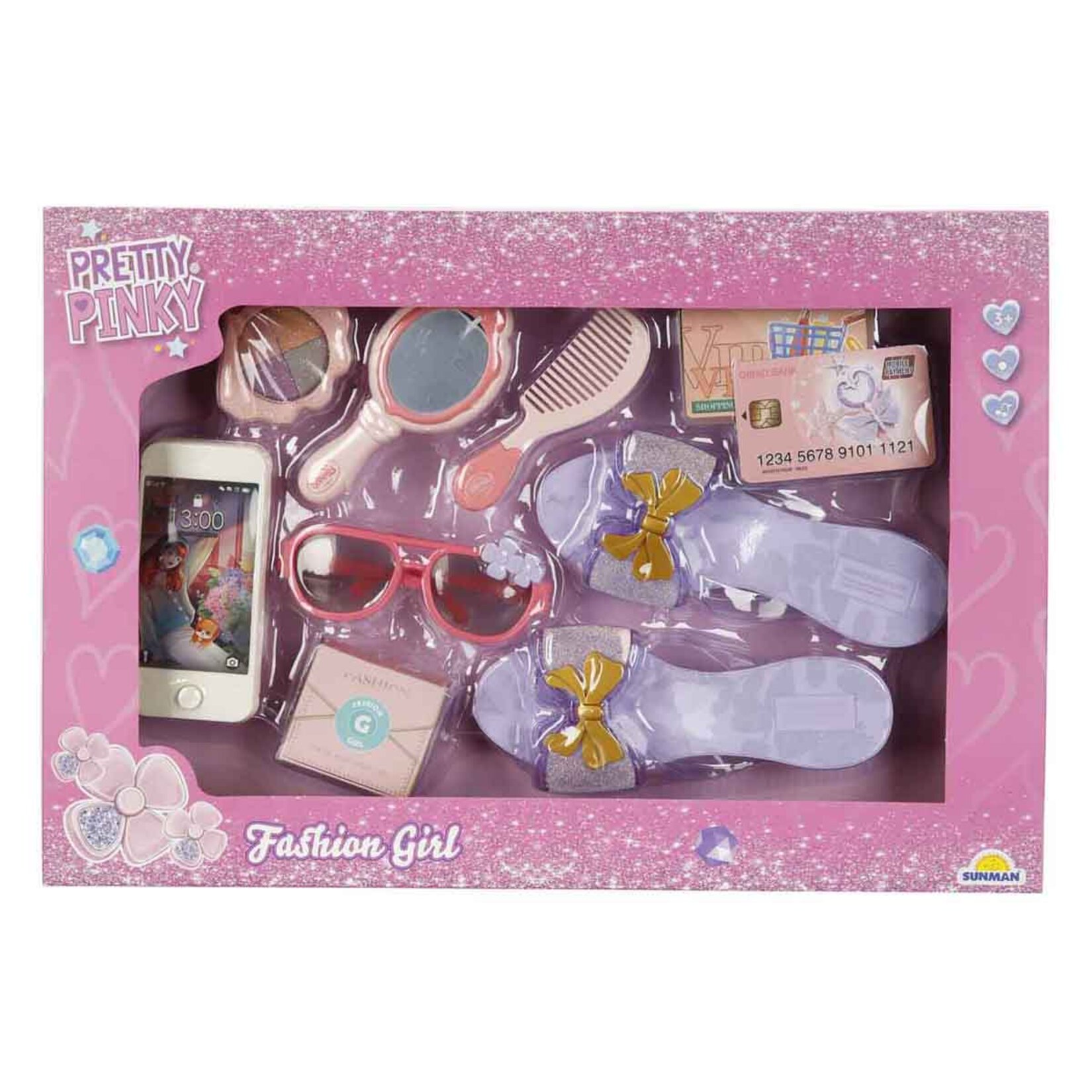 Sunman Sun-Yfn-Prp Kokoş Set Terlik / Gözlük / Tarak