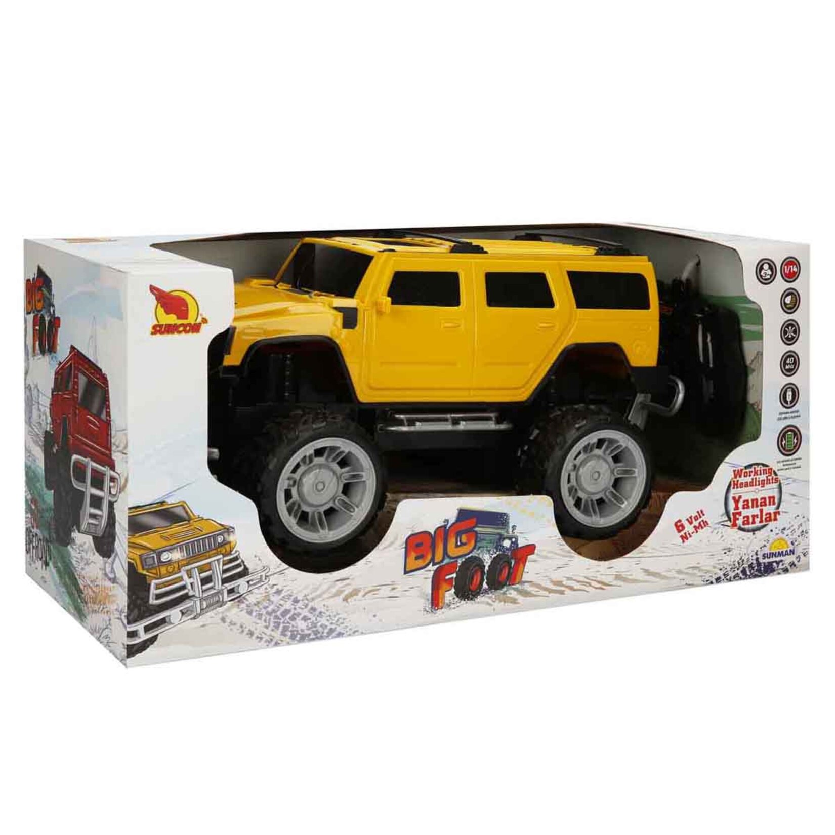 Sunman Araba Big Foot Hummer Usb 40Mhz 6V Işıklı
