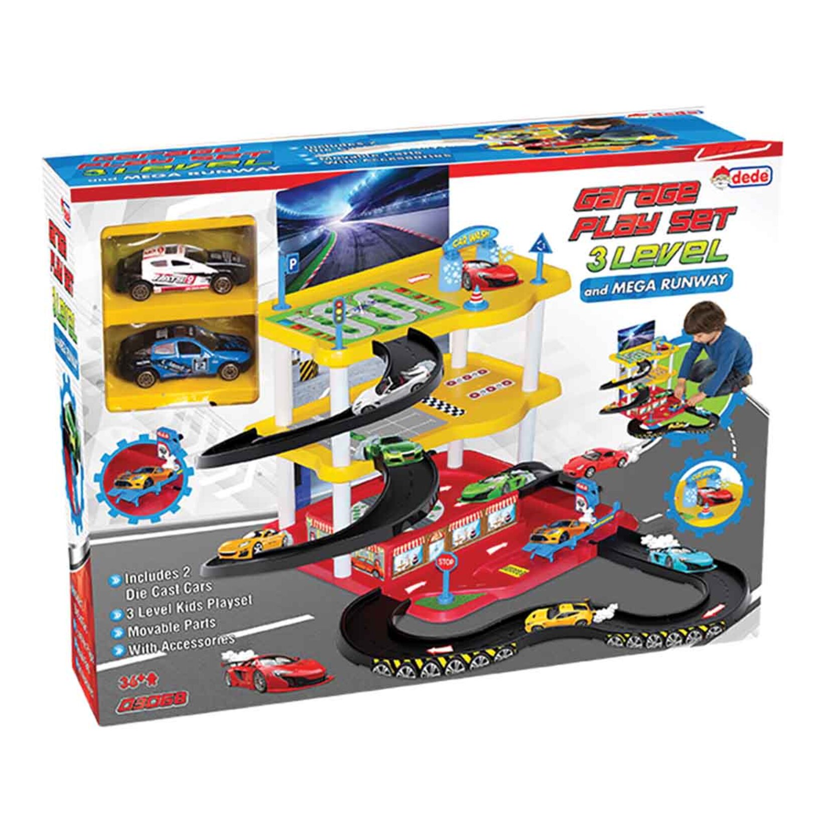 Dede Oyuncak 3 Katlı Garaj Oyun Seti - Görsel 1