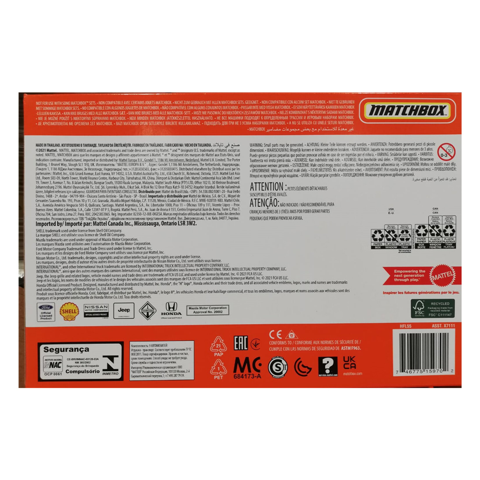 Matchbox Dokuzlu Araba Seti - Görsel 2