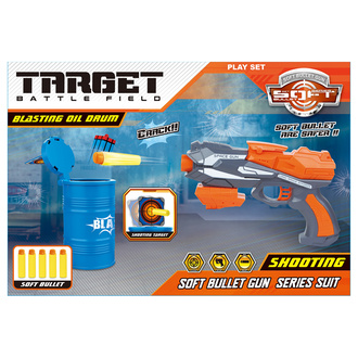 M Toys Oyuncak Yumuşak Mermili Tabanca Seti
