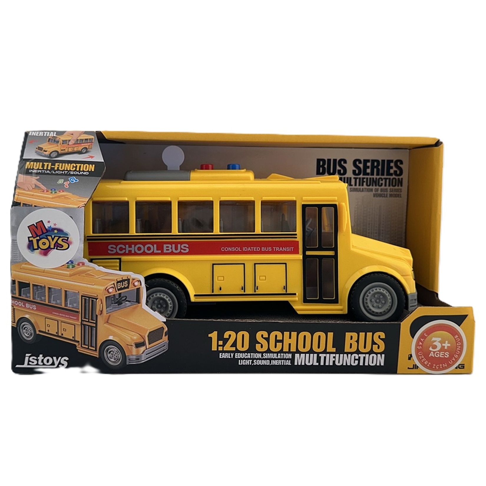 M Toys Işıklı ve Sesli Oyuncak Otobüs