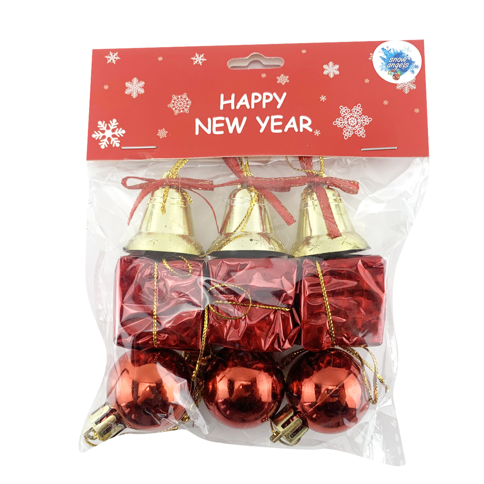 Snow Angels 9'lu Yılbaşı Ağaç Süsü Karışık Figürlü