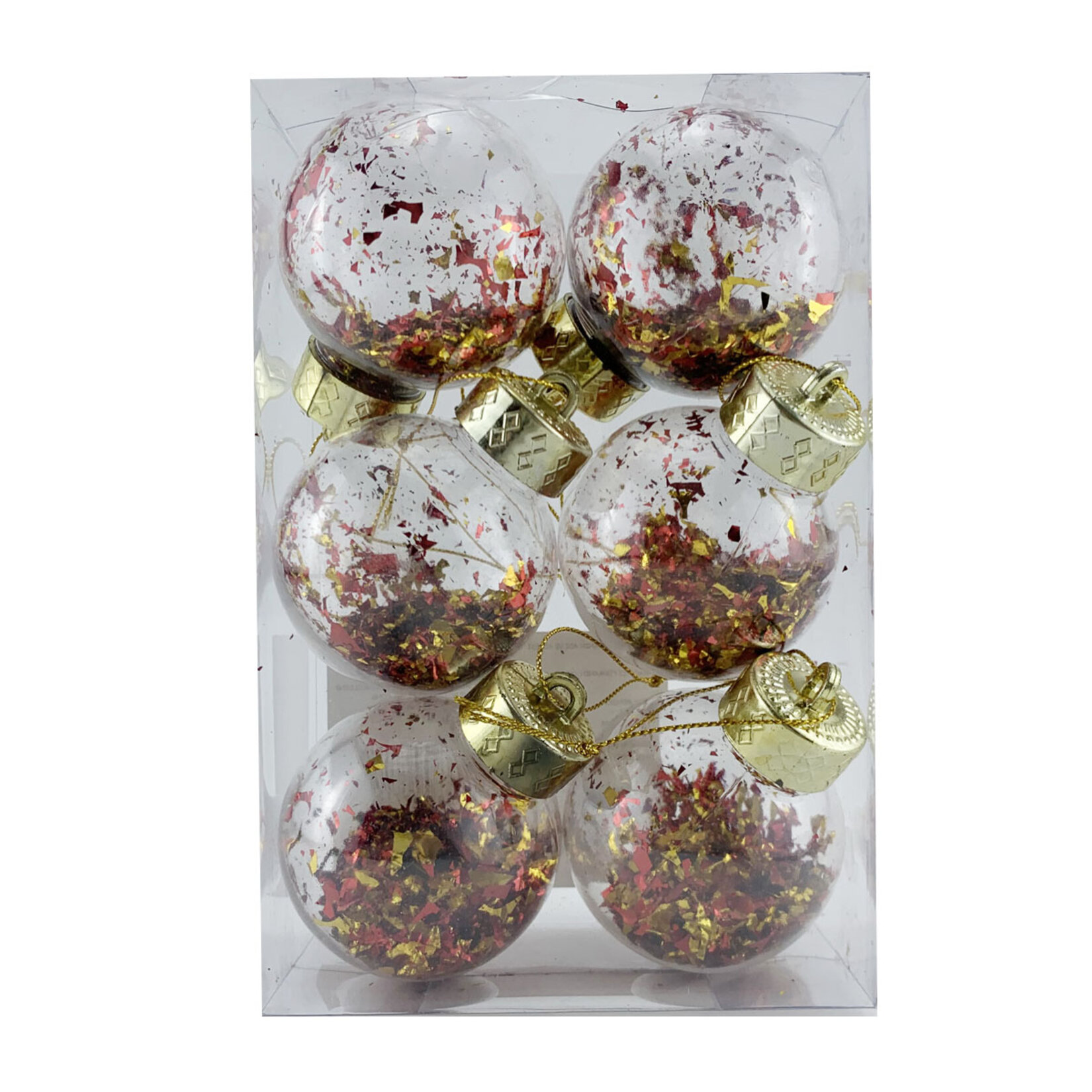 Snow Angels Yılbaşı Ağaç Süsü 6'Lı Şeffaf Sda23082