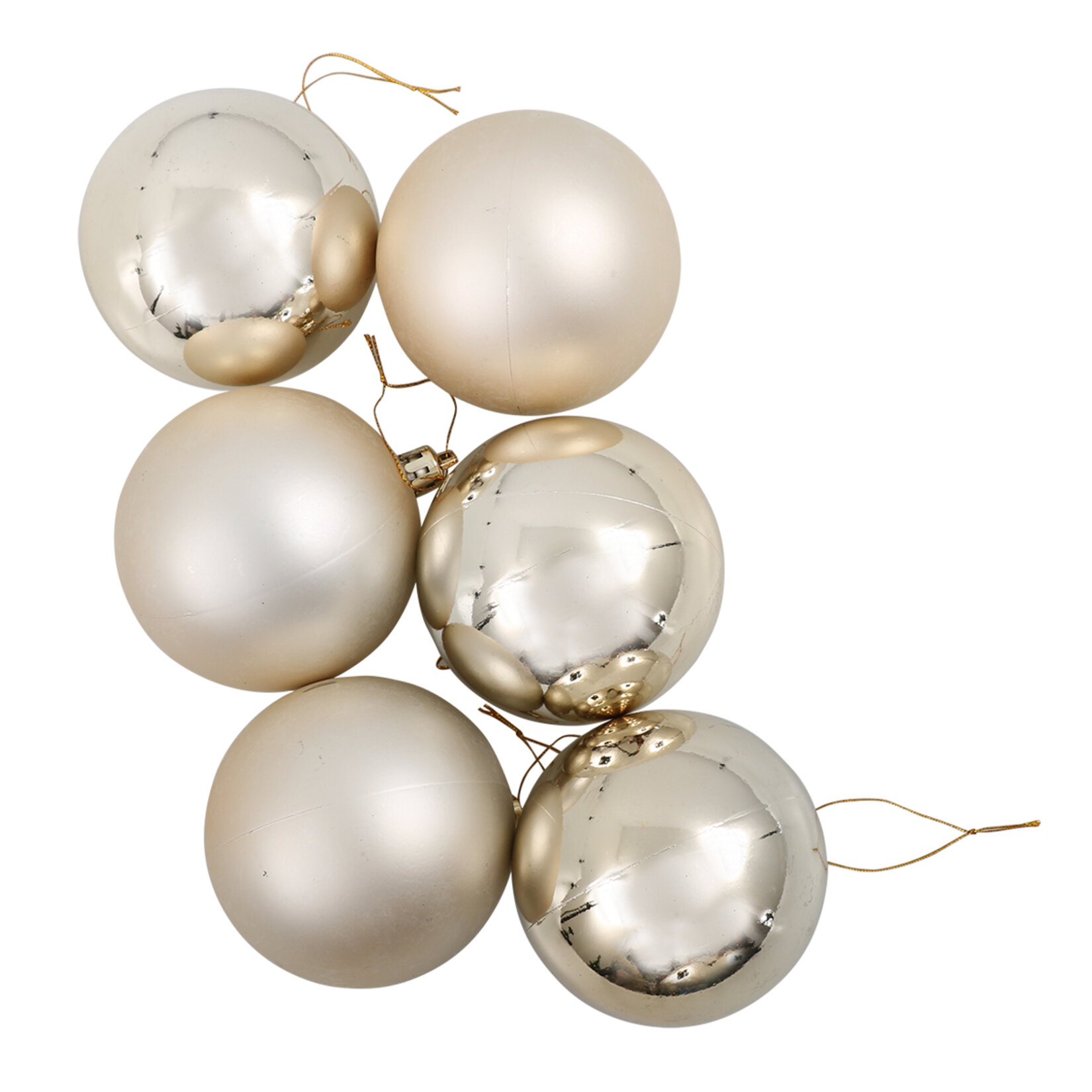 Waldern Yılbaşı Cici Top 8 Cm 6'lı - Görsel 1