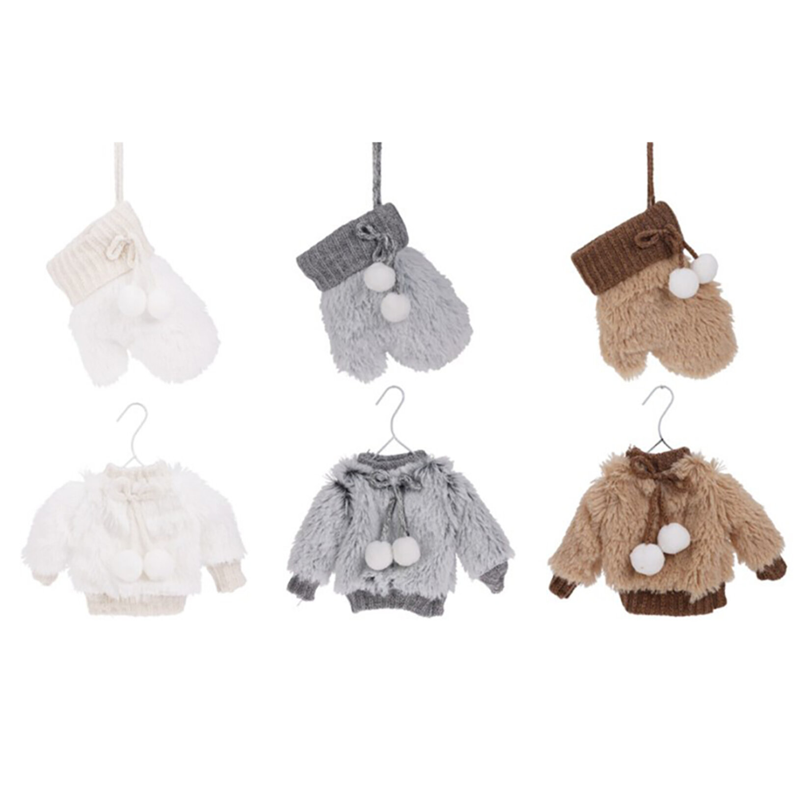 Koopman Yılbaşı Ağacı Süsü Eldiven Beyaz AWR410190