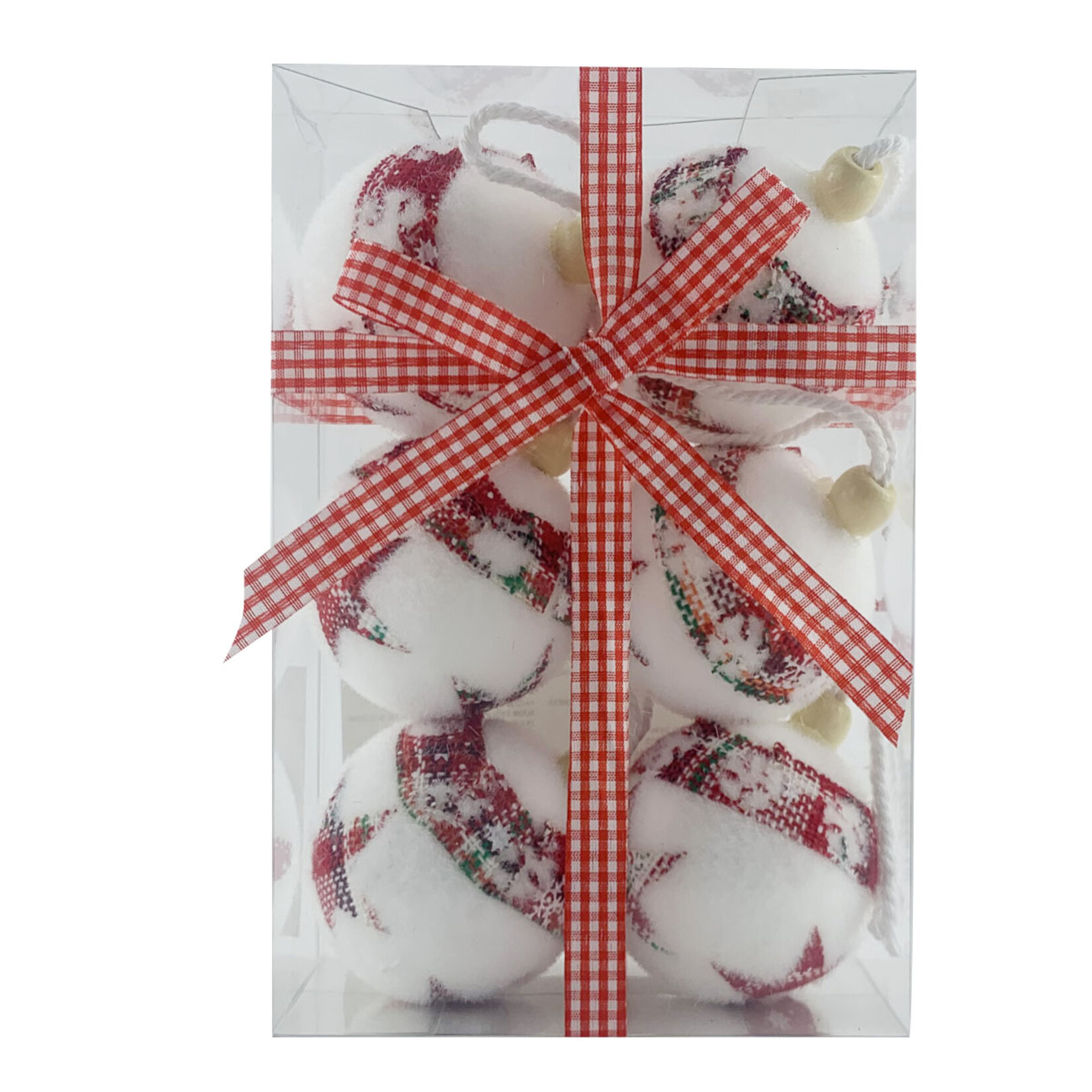 Snow Angels 6 Cm 6'Lı Desenli Yılbaşı Topu