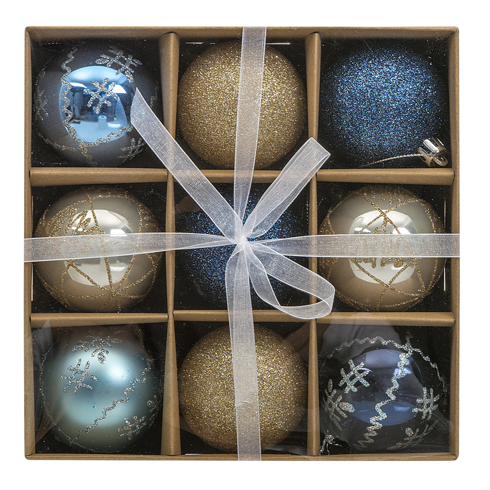 Snow Angels 6 Cm 9'Lu Yılbaşı Topu - Görsel 2