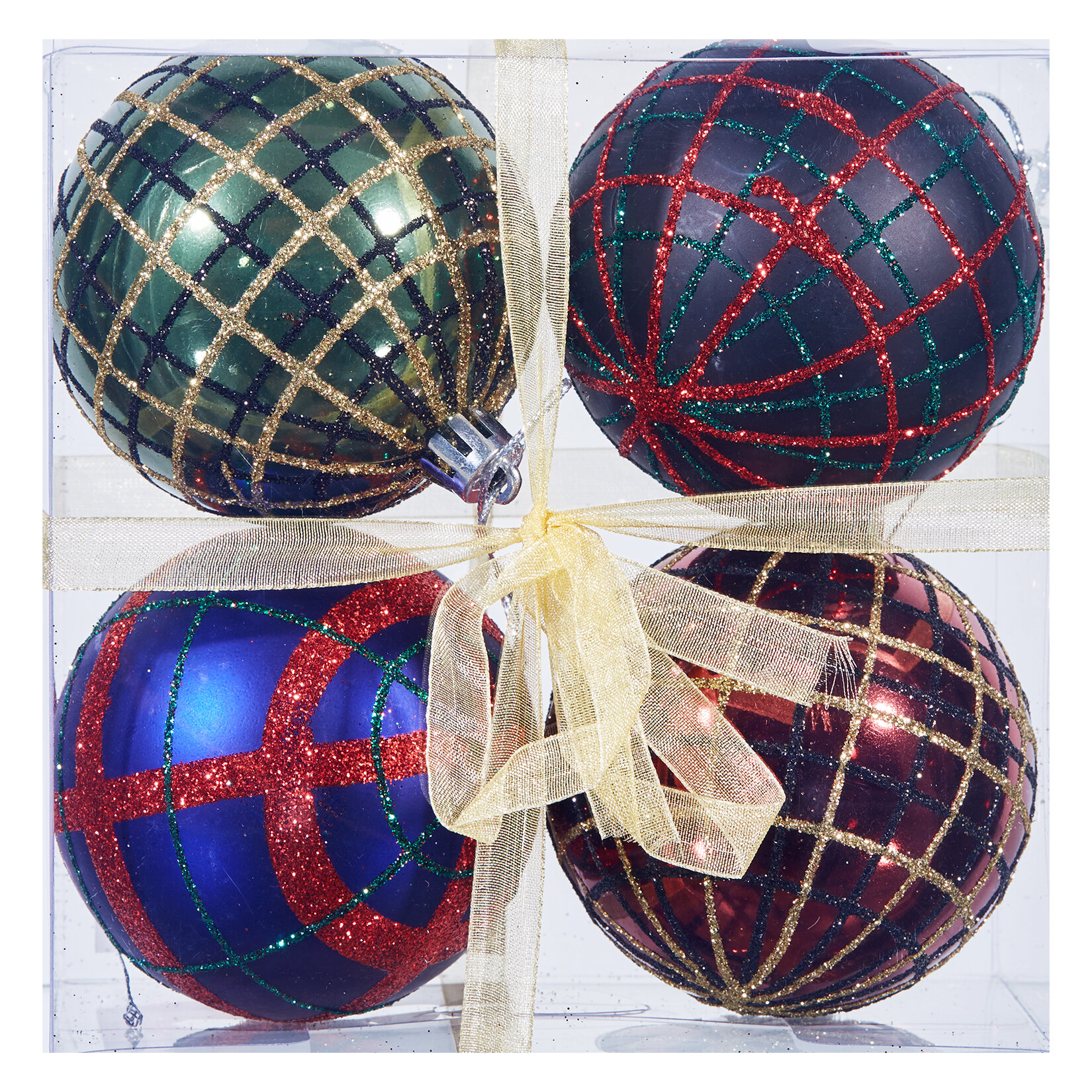 Snow Angels 7 Cm 4'lü Yılbaşı Topu