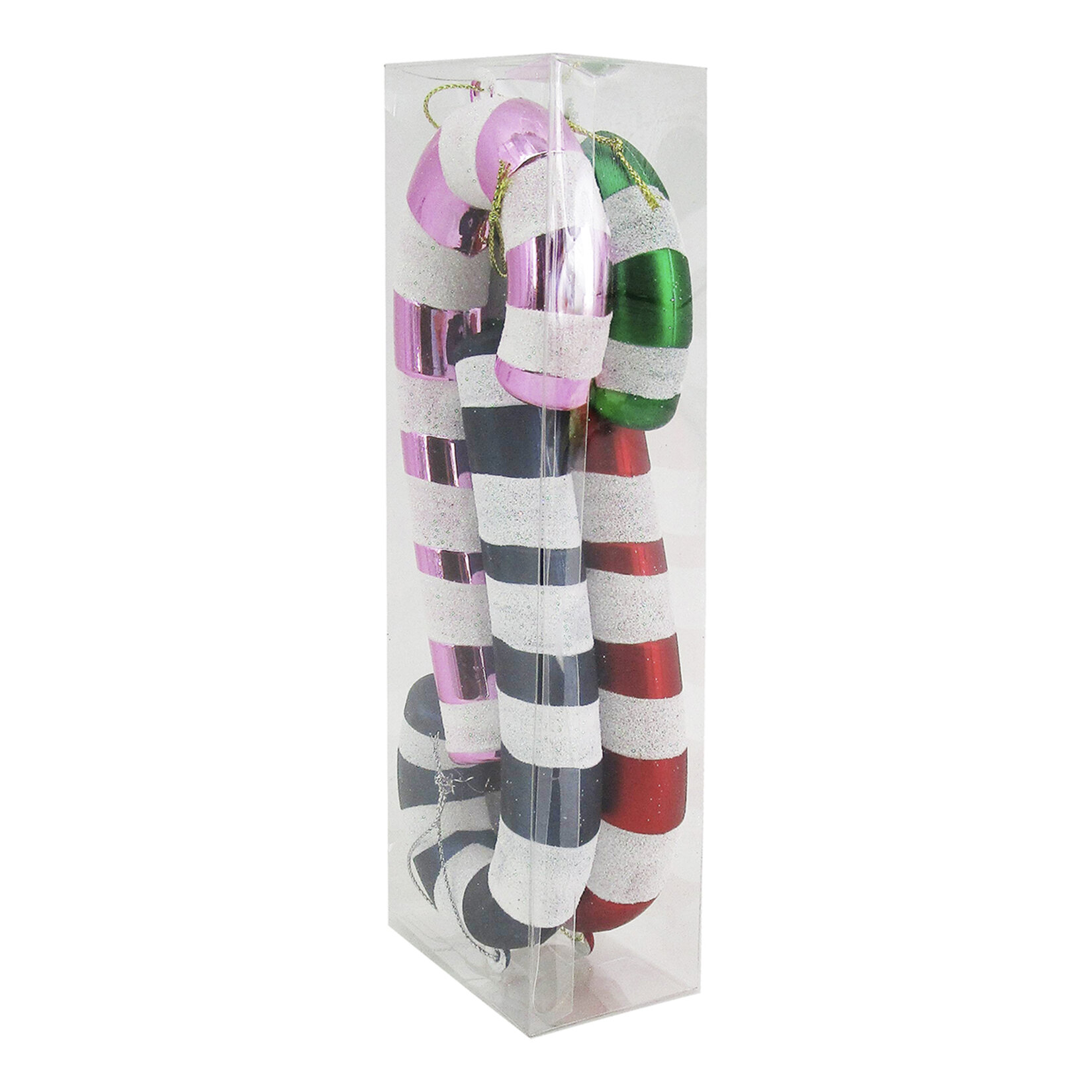 Snow Angels 4'Lü Baston Şeker Figürlü Yılbaşı Süsü