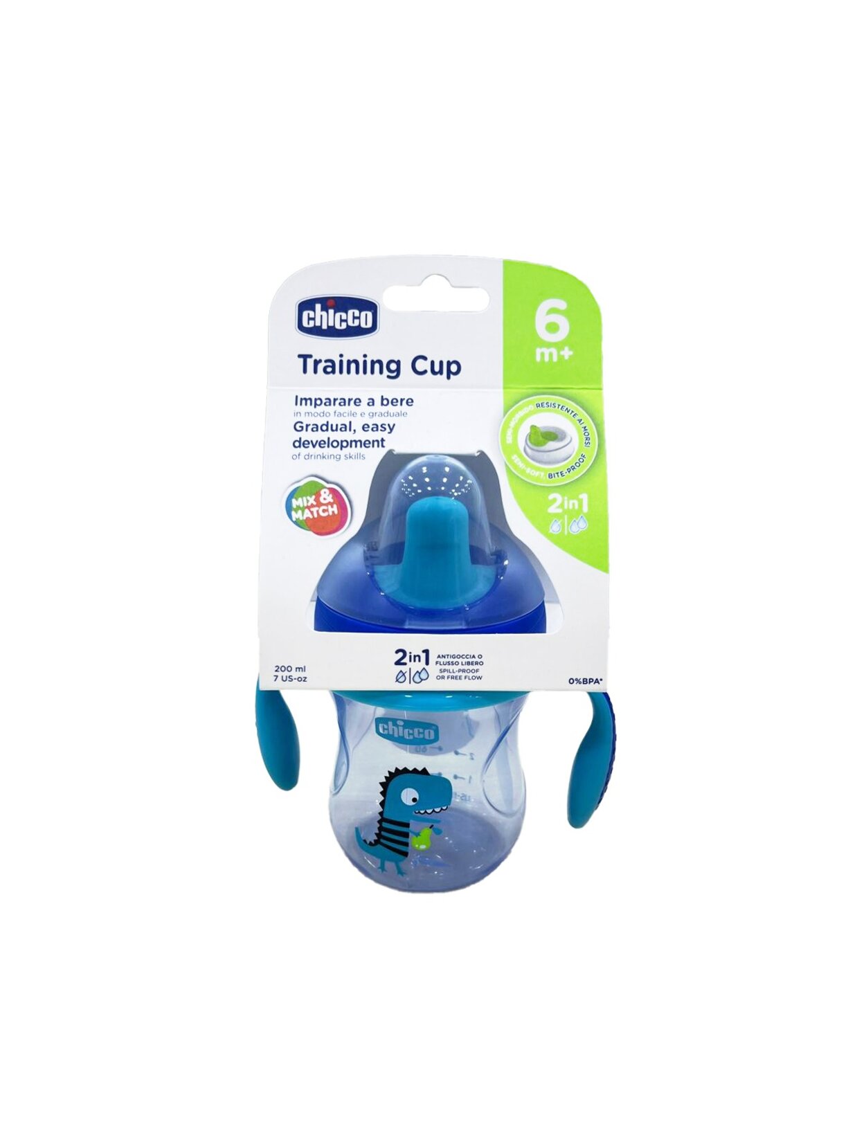 Chicco Yarı Yumuşak Uçlu Bardak 6 Ay+ Mavi - Görsel 2