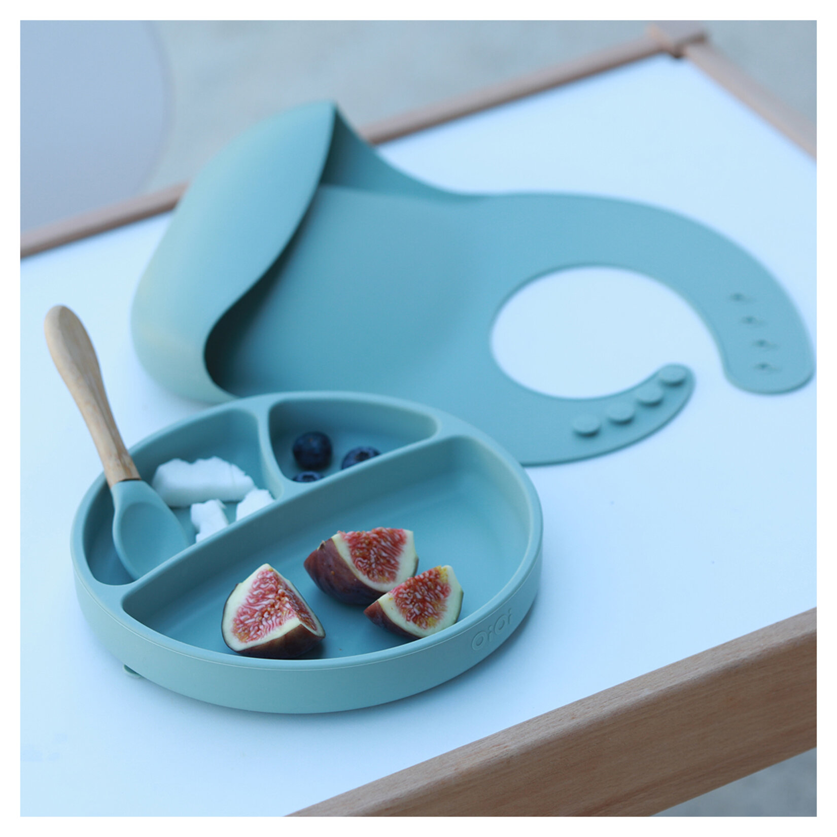Oioi Beslenme Seti Tabaklı Blw Set Aqua Green - Görsel 2