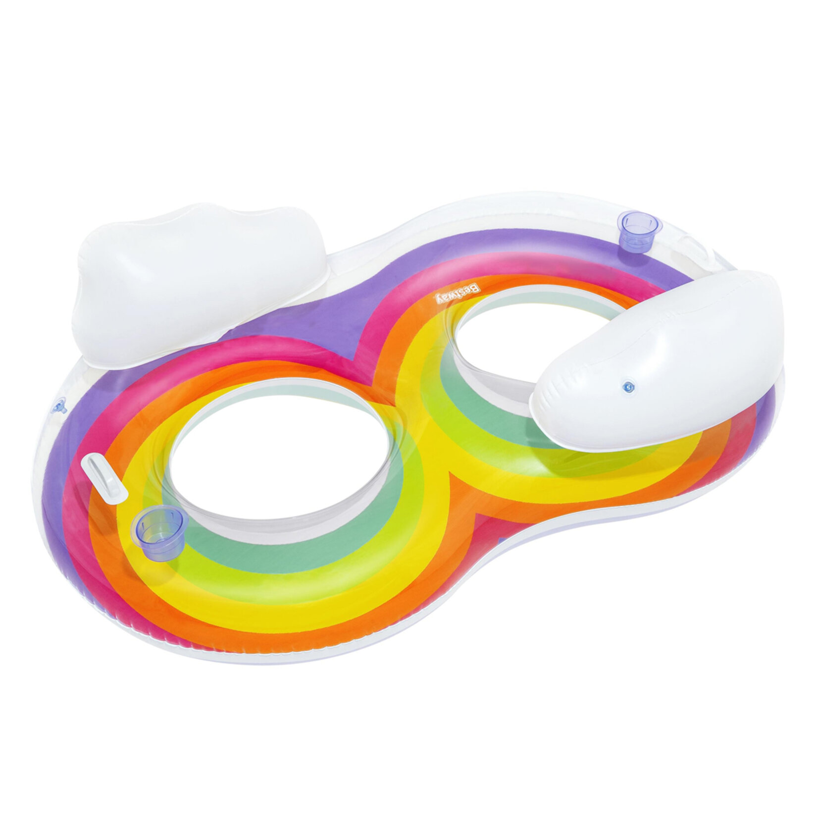 Bestway Gökkuşağı 2'li Simit 186x116 cm (43648) - Görsel 1