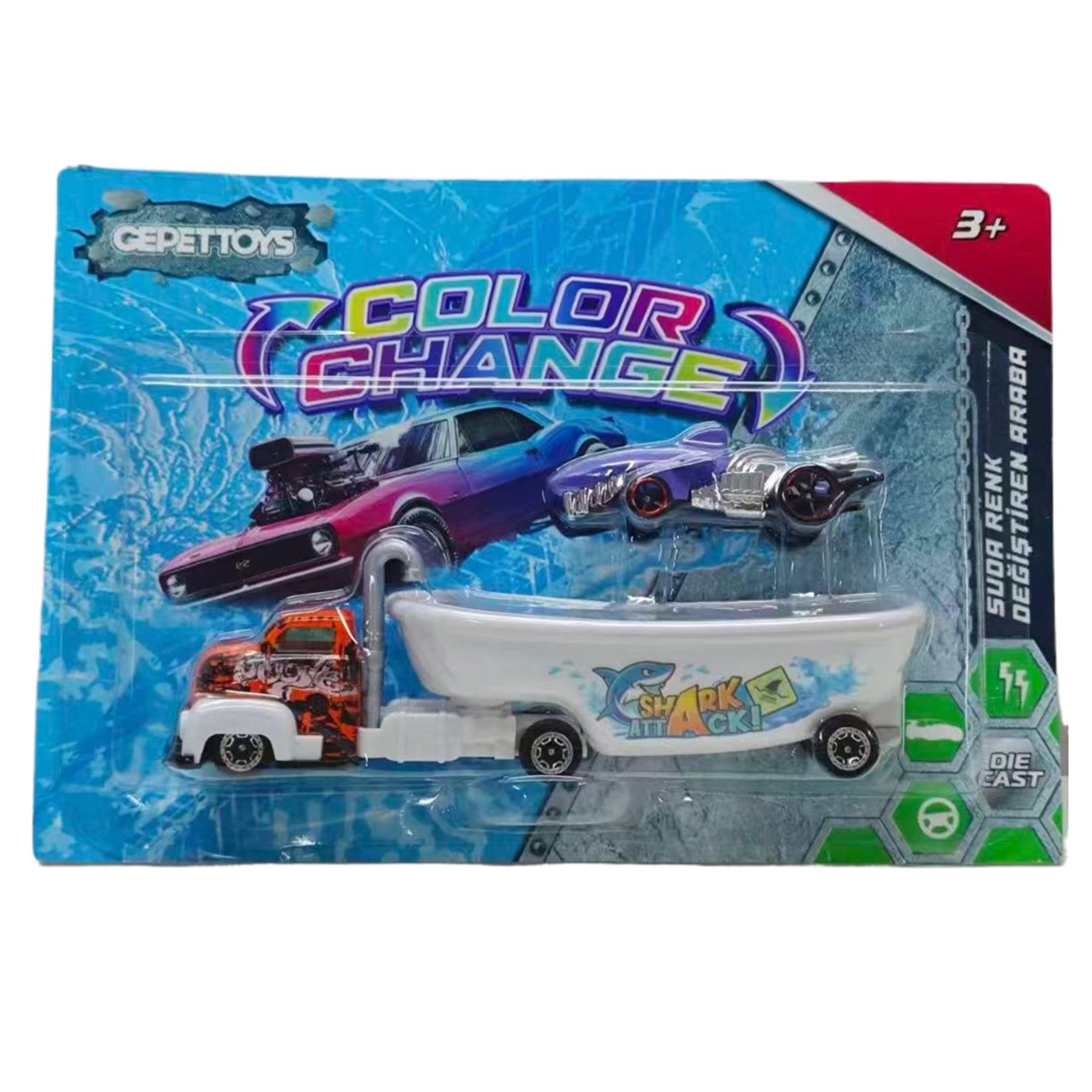 Gepettoys Suda Renk Değiştiren Araç ve Tır Set