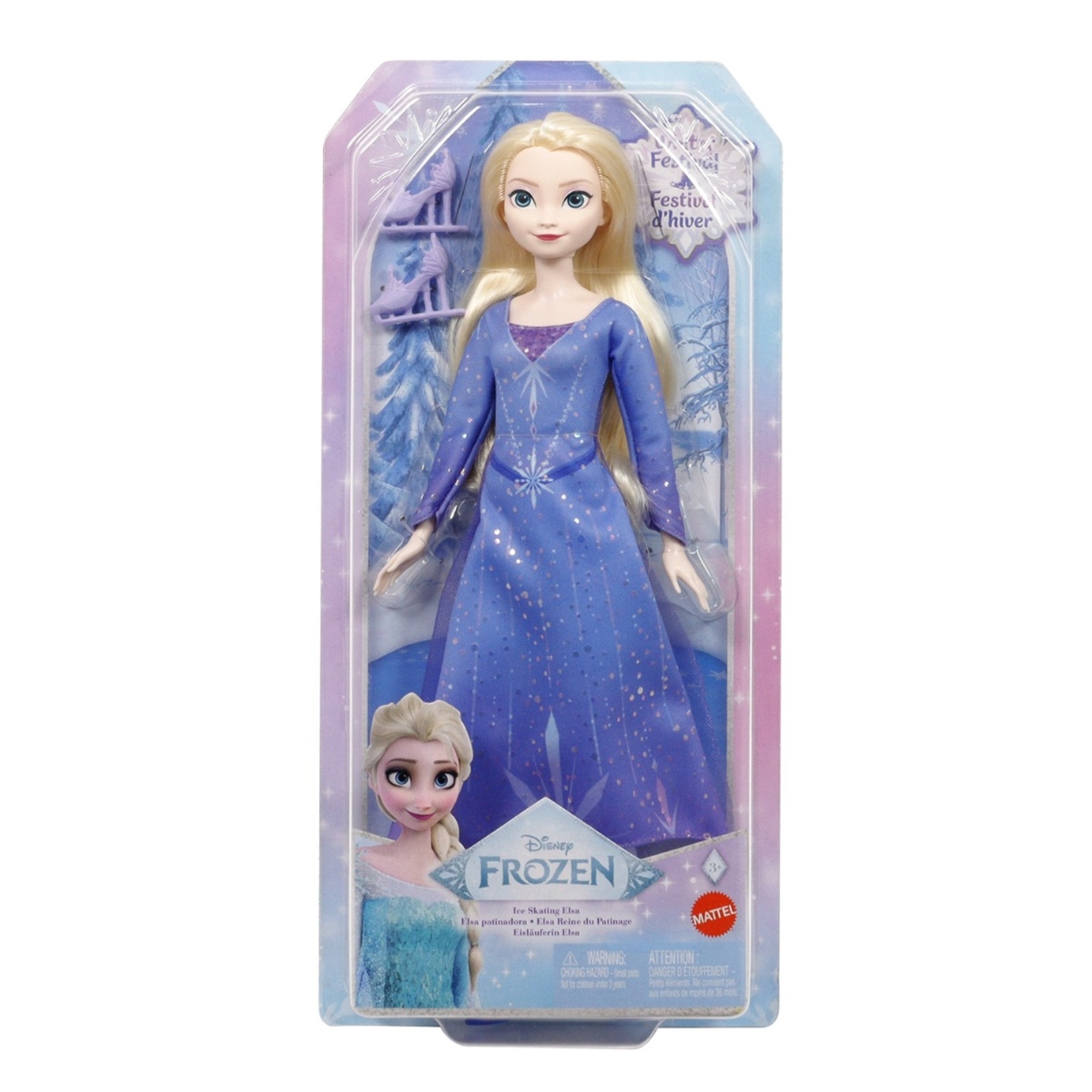 Mattel Disney Karlar Ülkesi Buz Pateni Temalı Elsa Bebek