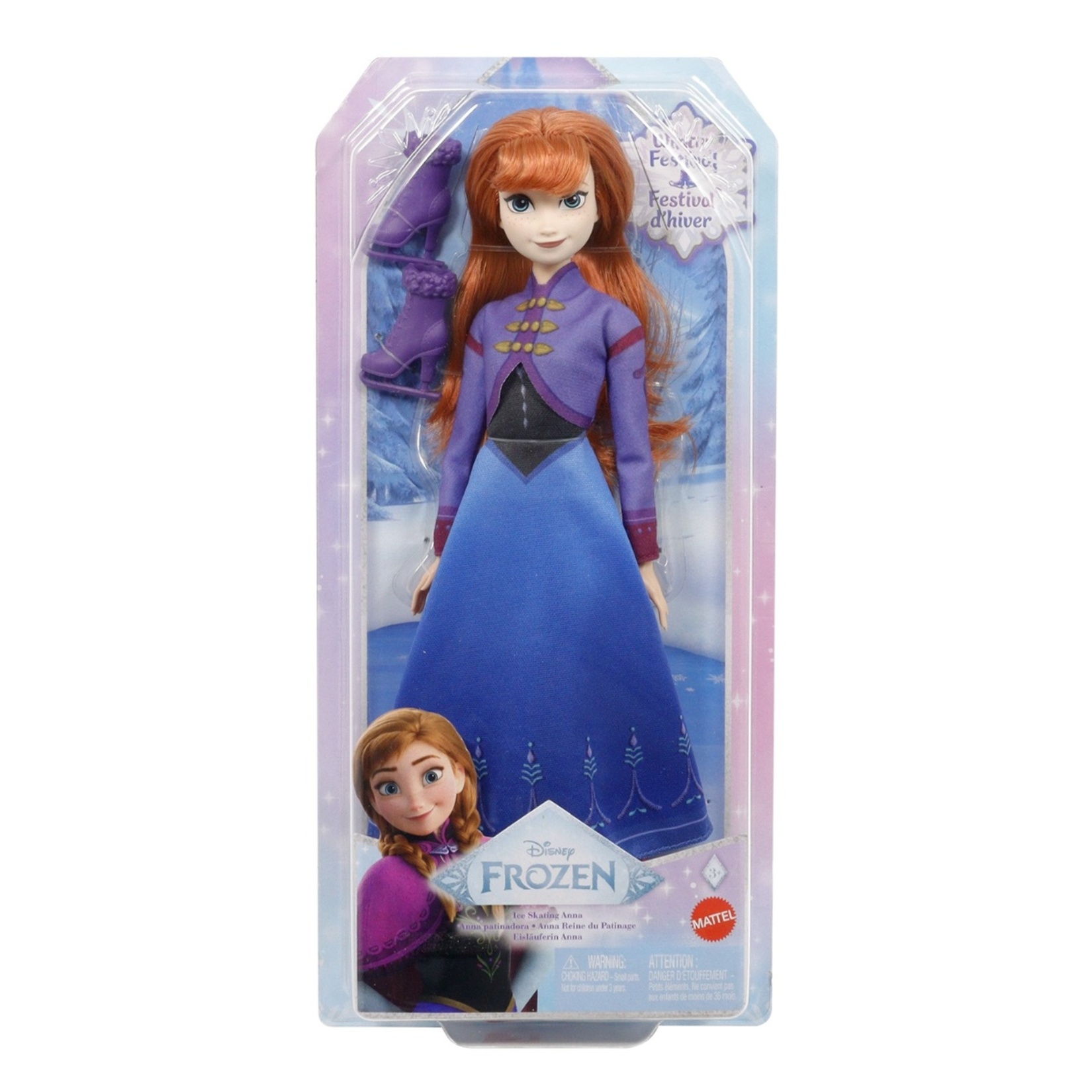 Mattel Disney Karlar Ülkesi Buz Pateni Temalı Anna Bebek