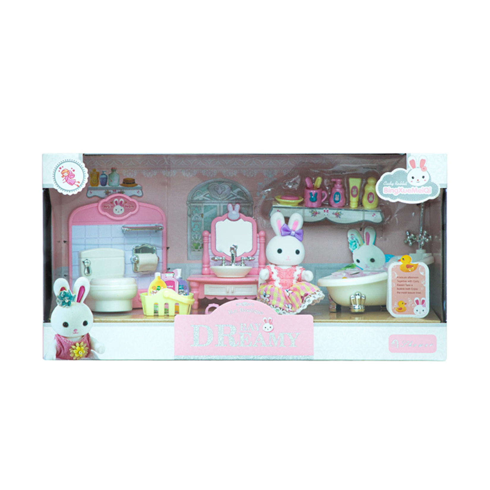 Mega Bay Dreamy Mini Tavşan Büyük Banyo Oyun Seti