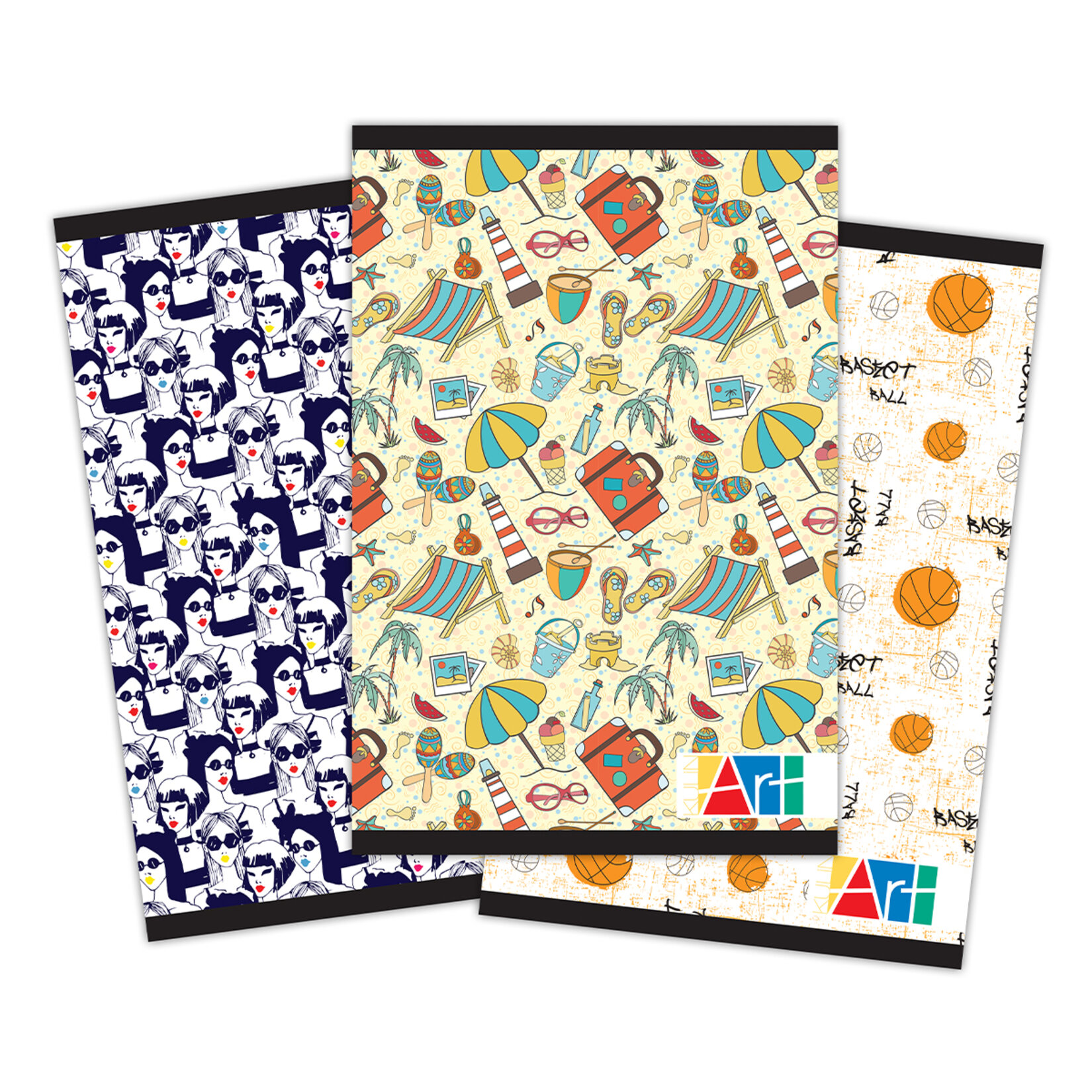 Kulinart Kk Tel Dikişli Desenli Defter A4 96 Yaprak Çizgili - Görsel 1