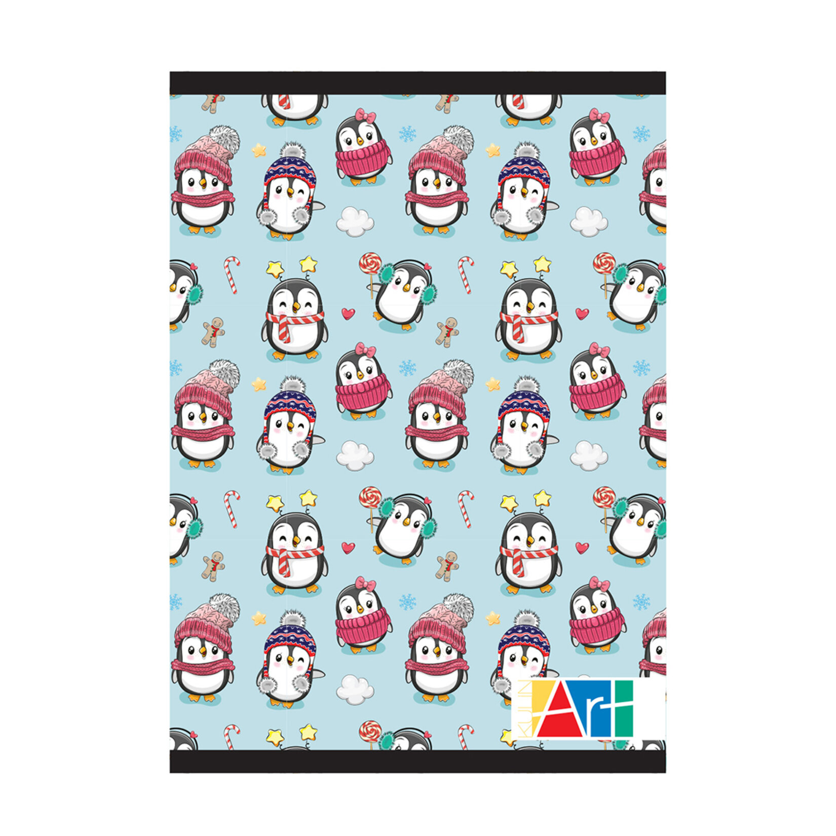 Kulinart Kk Tel Dikişli Desenli Defter A5 80 Yaprak Çizgili - Görsel 1