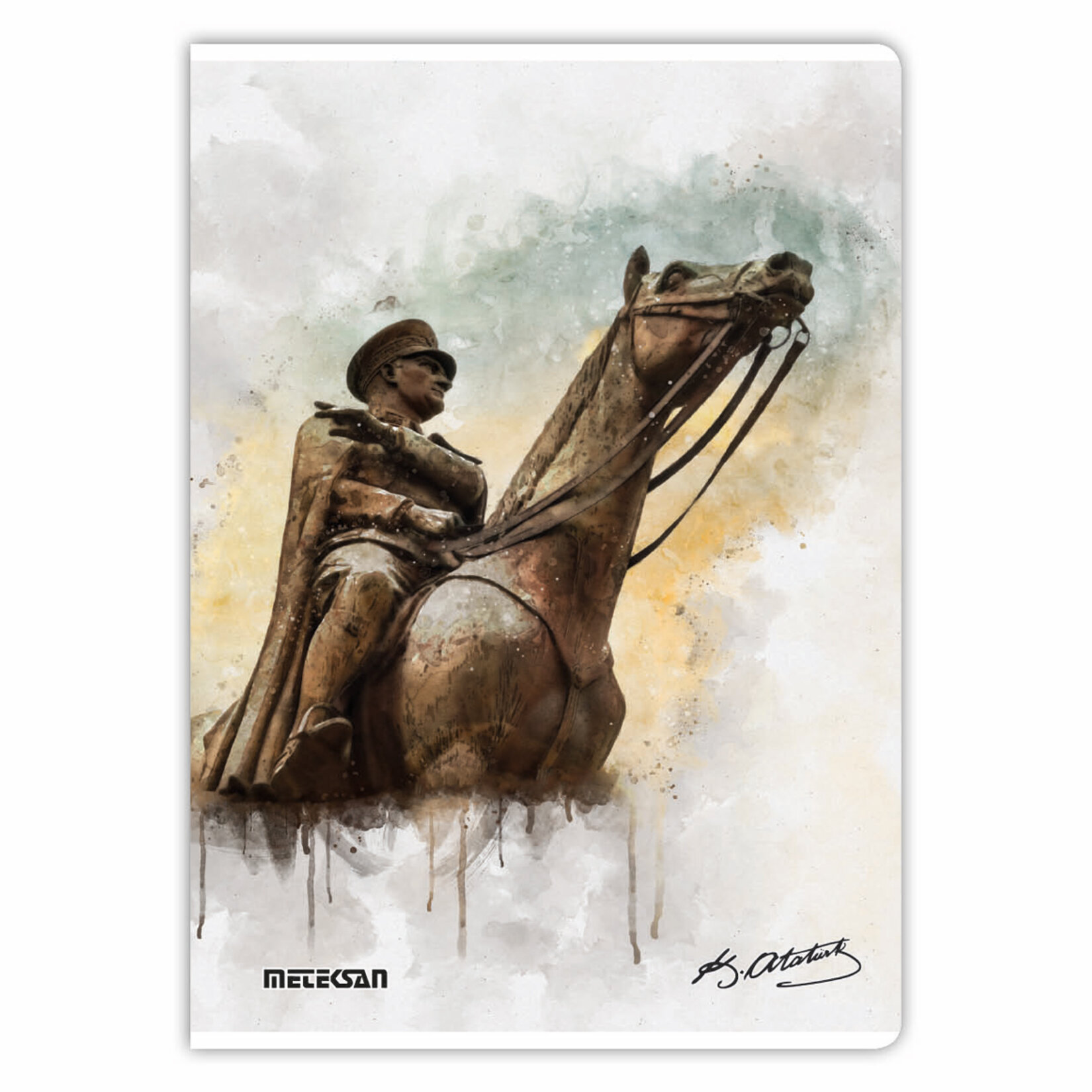 Meteksan Atatürk Baskılı A4 100 Yp Kareli Pp Defter - Görsel 2