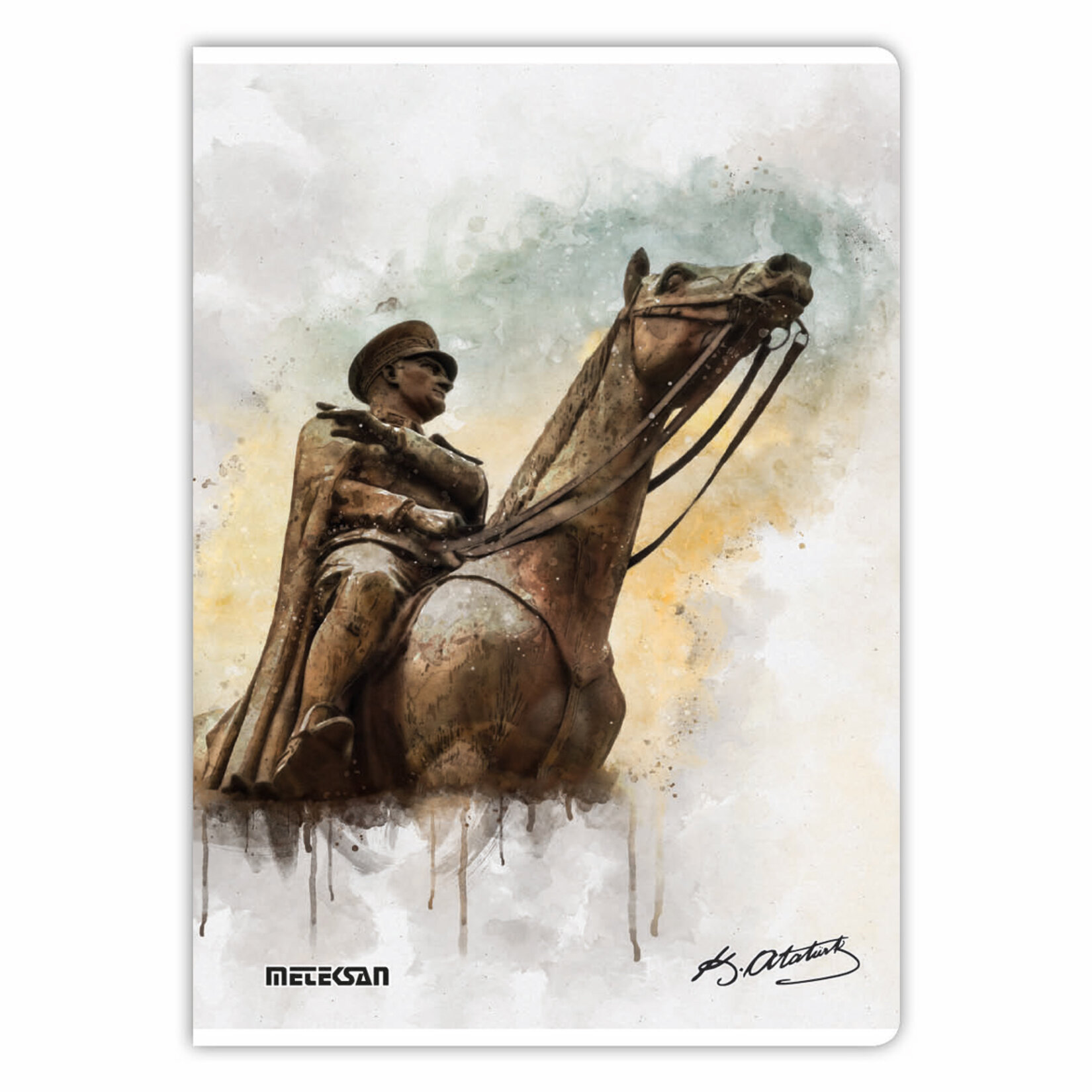 Meteksan Atatürk Baskılı A4 80 Yp Kareli  Defter - Görsel 2