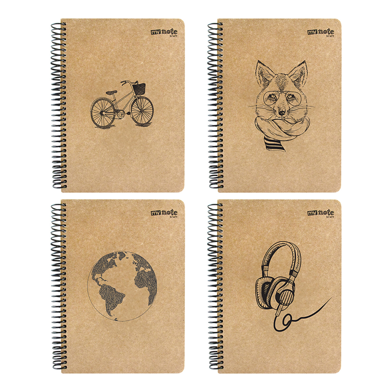 Mynote Kraft Defter A5 100 Yaprak Çizgili