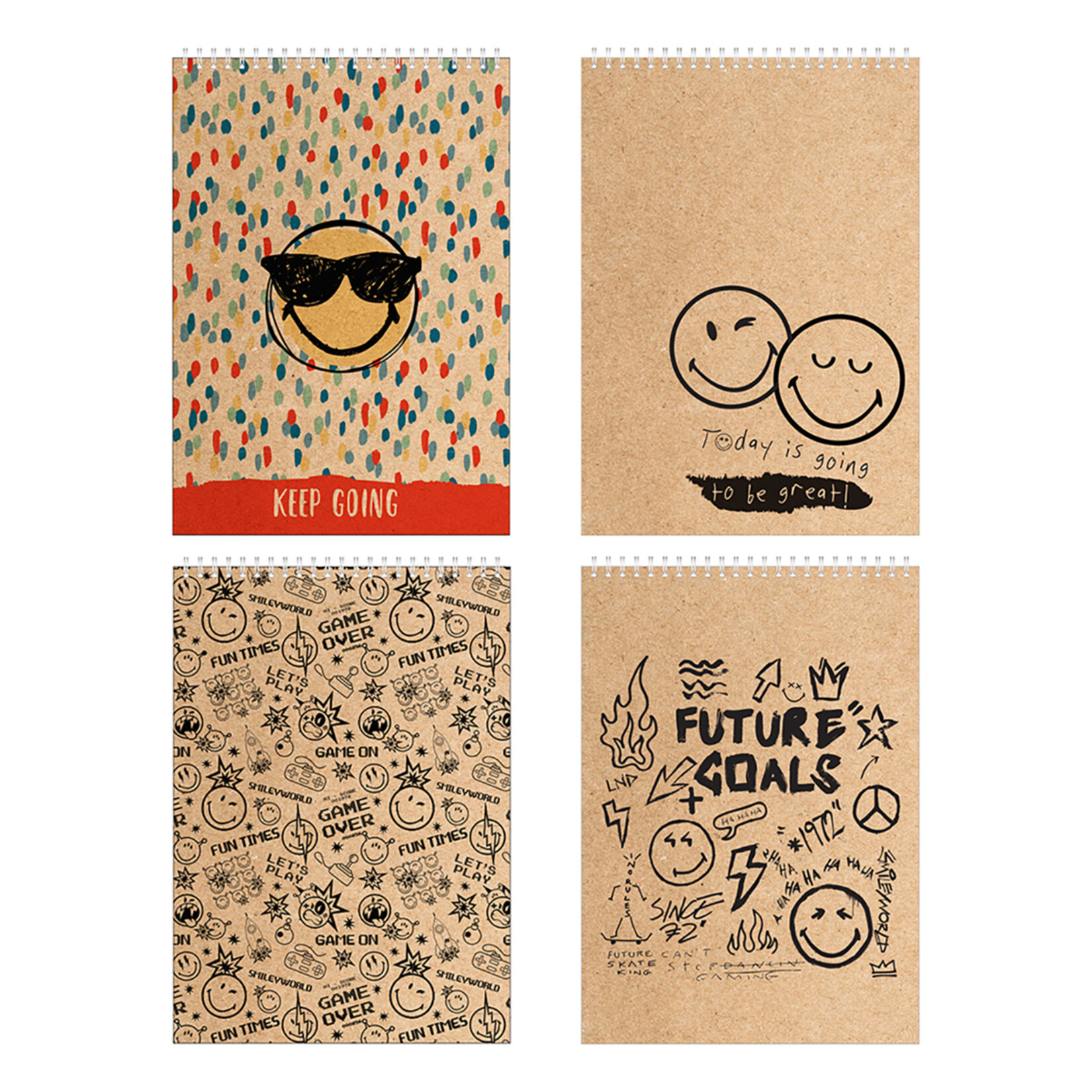 Mynote Smiley Bloknot A5 100 Yaprak Çizgili