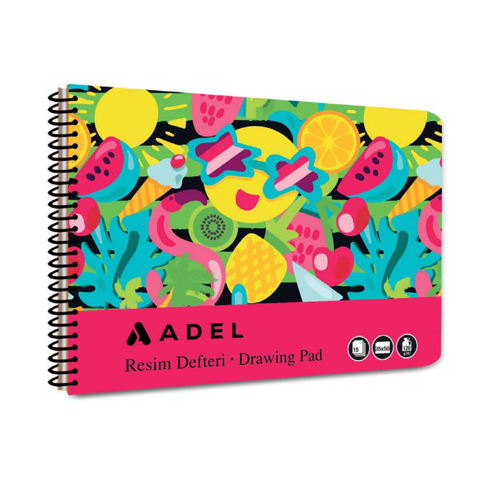 Adel Resim Defteri Fun Karton Kapak 15 Yaprak 25X35 Cm - Görsel 4