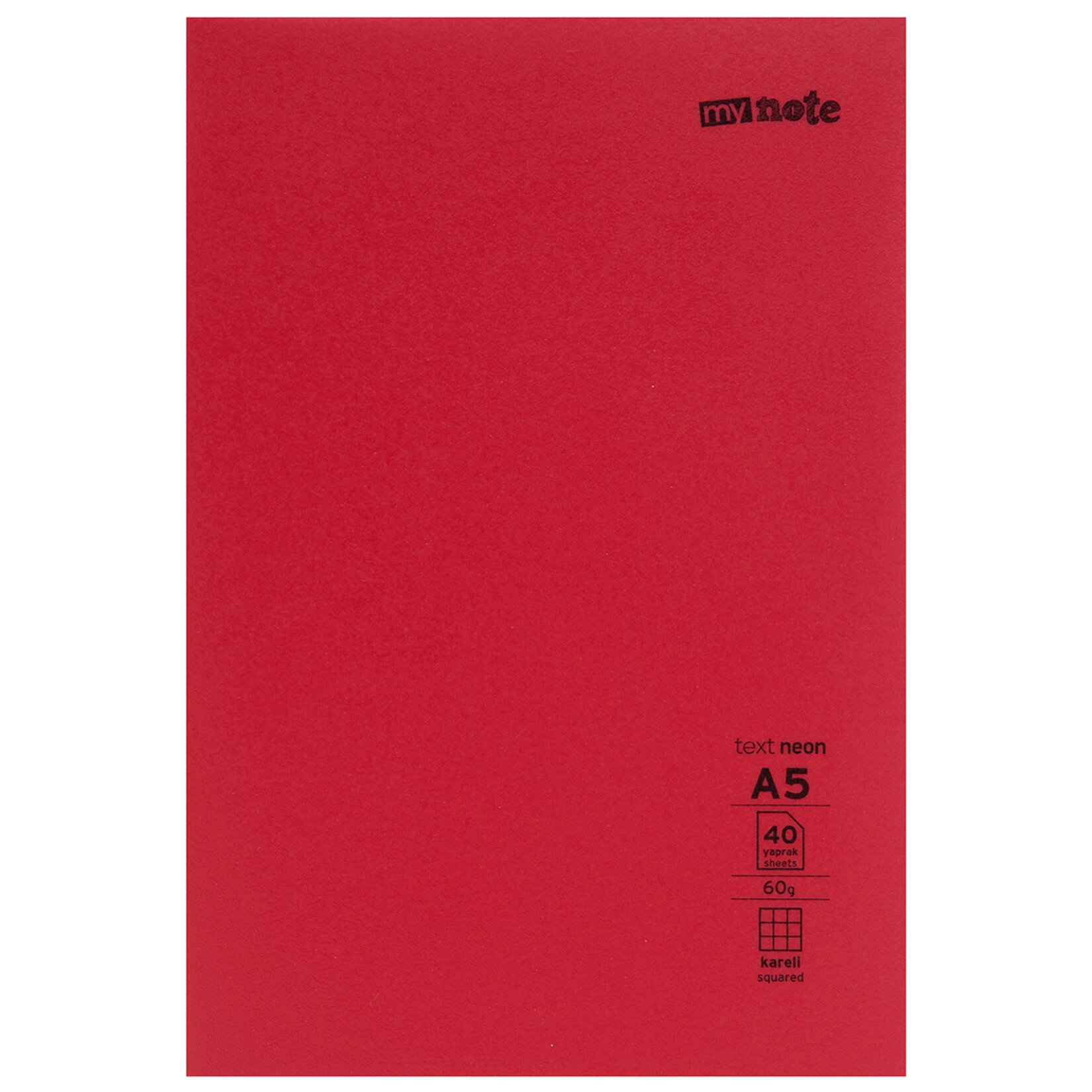 Mynote Text Neo Defter A5 40 Yaprak Kareli