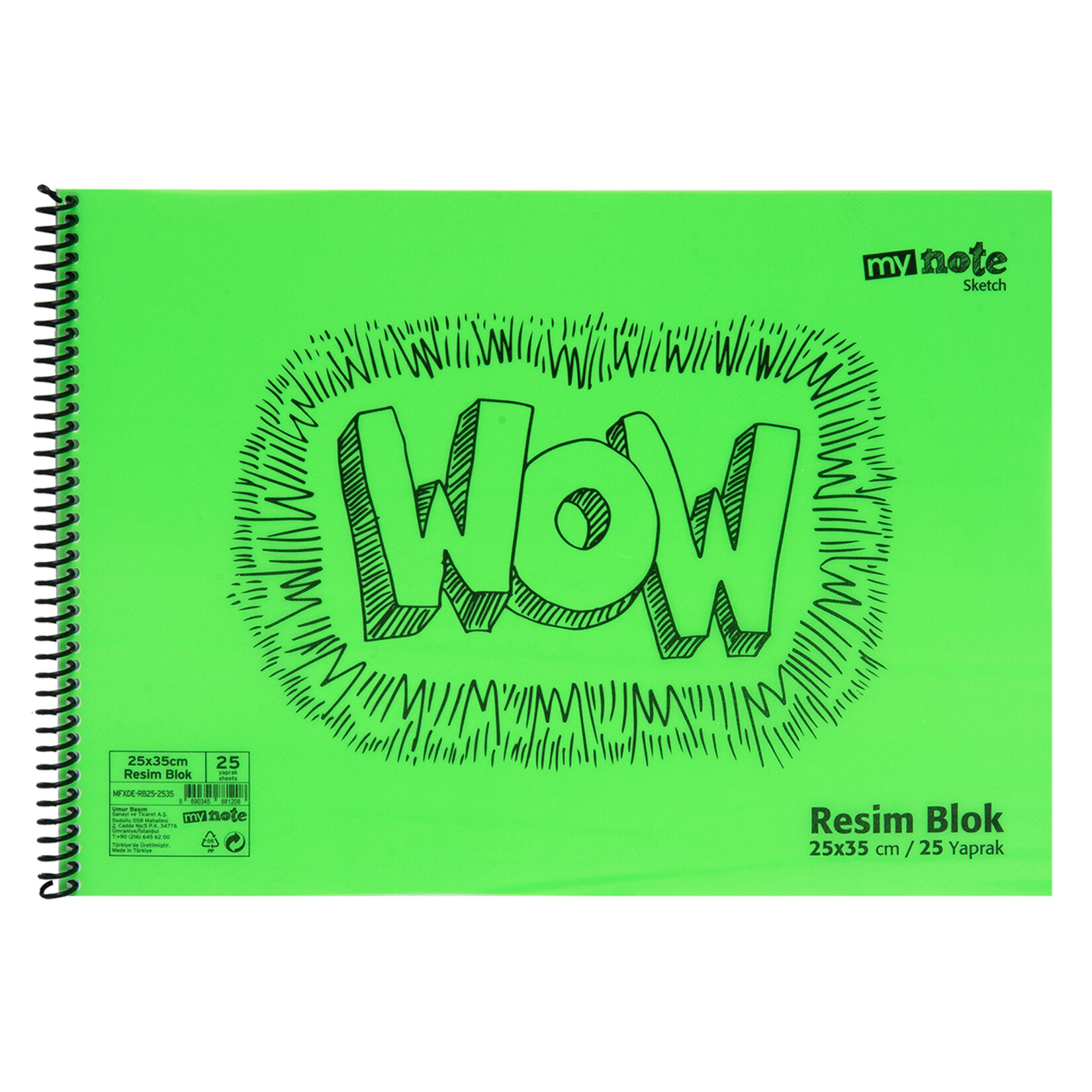 Mynote Flex Pp Resim Blok 25x35 Cm 25 Yaprak