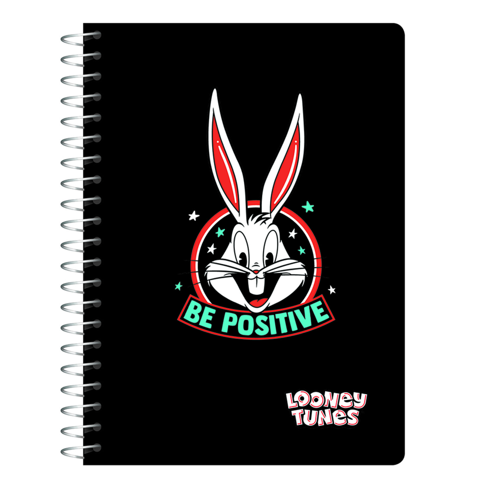 Looney Tunes A6 60 Yaprak Karton Kapak Çizgi Kare Not Defteri - Görsel 1