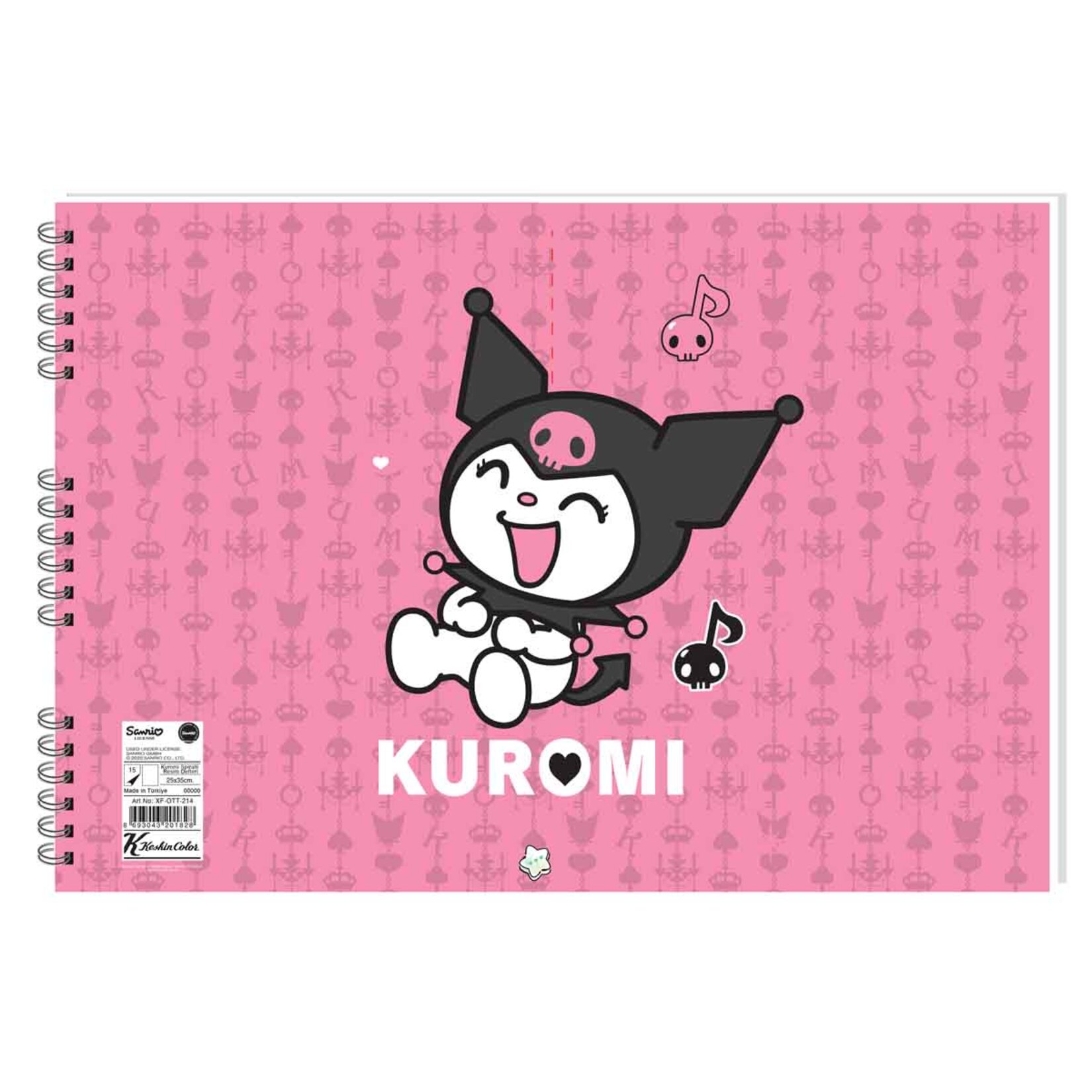 Keskin Color Kuromi Spiralli Resim Defteri