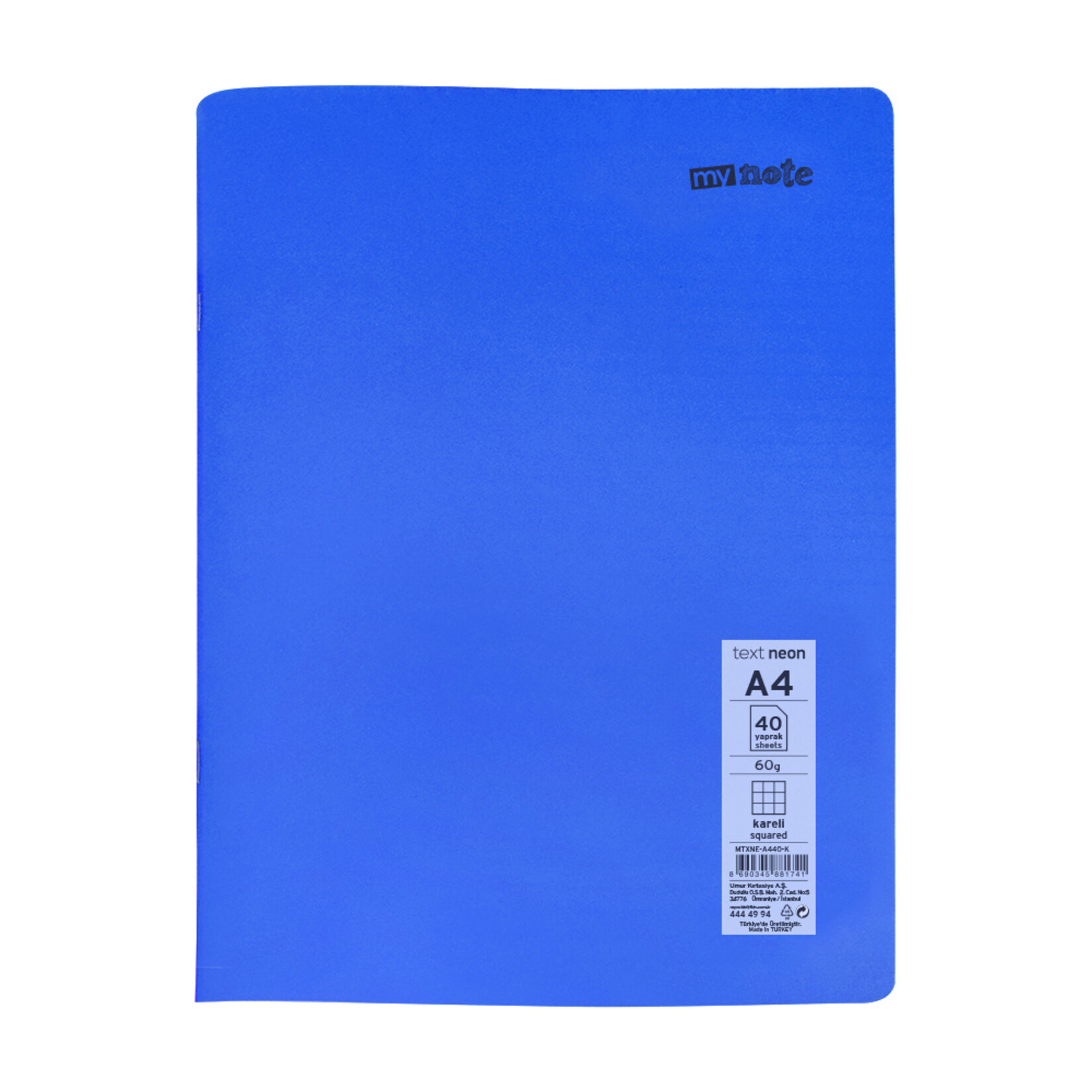 Mynote Kareli Defter Text Neo A4 40 Yaprak - Görsel 2