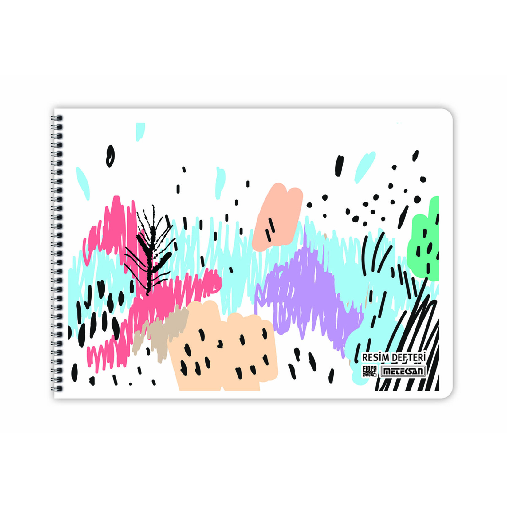 Meteksan Flora Spiralli Resim Defteri 25 Yaprak - Görsel 2