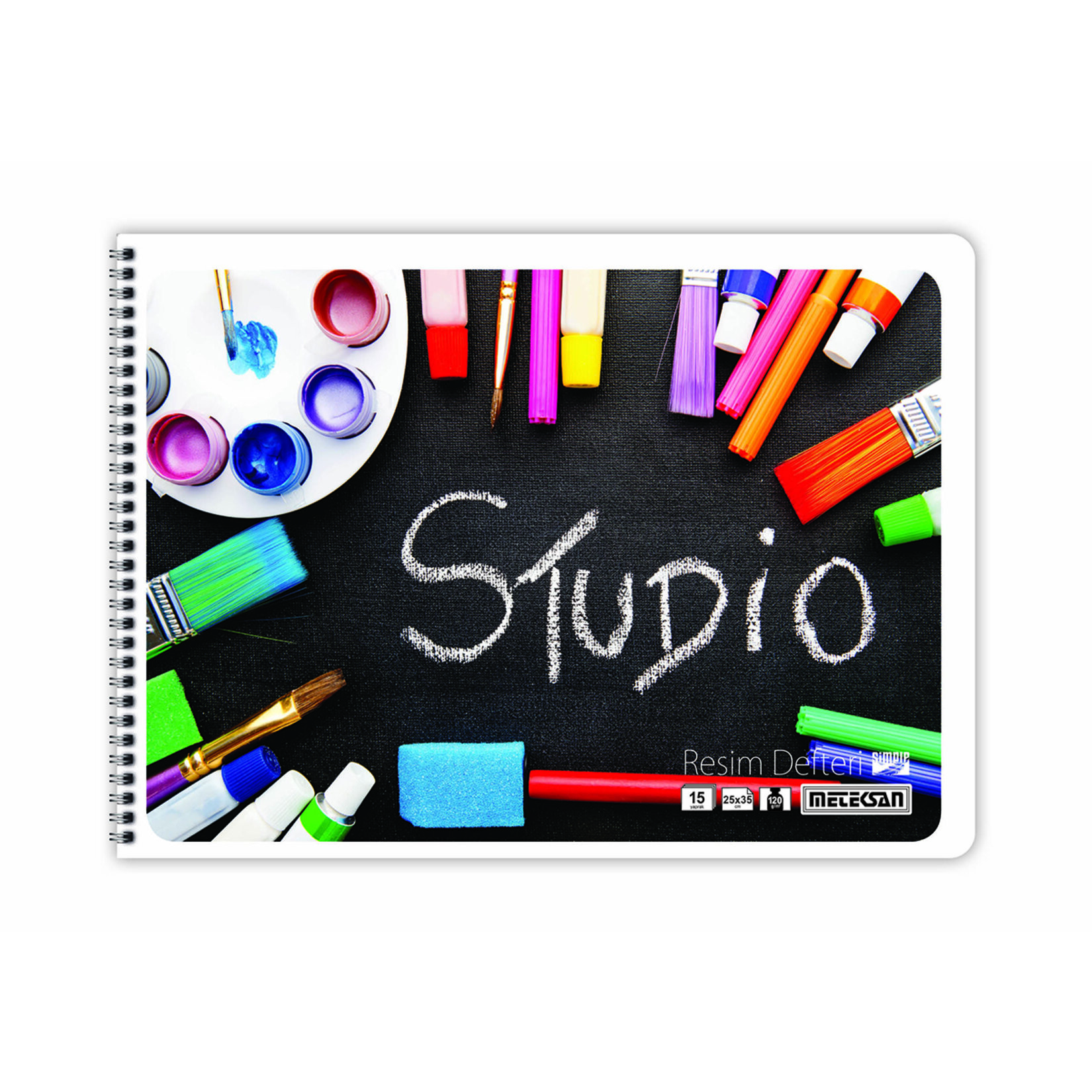Meteksan Sımple Spiralli Resim Defteri 15 Yaprak - Görsel 3